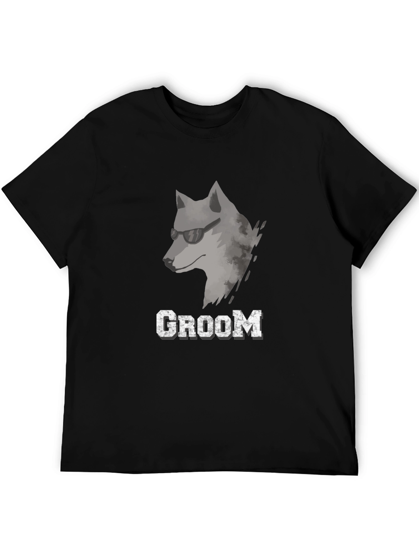 Cool Wolf Groom T-Shirt