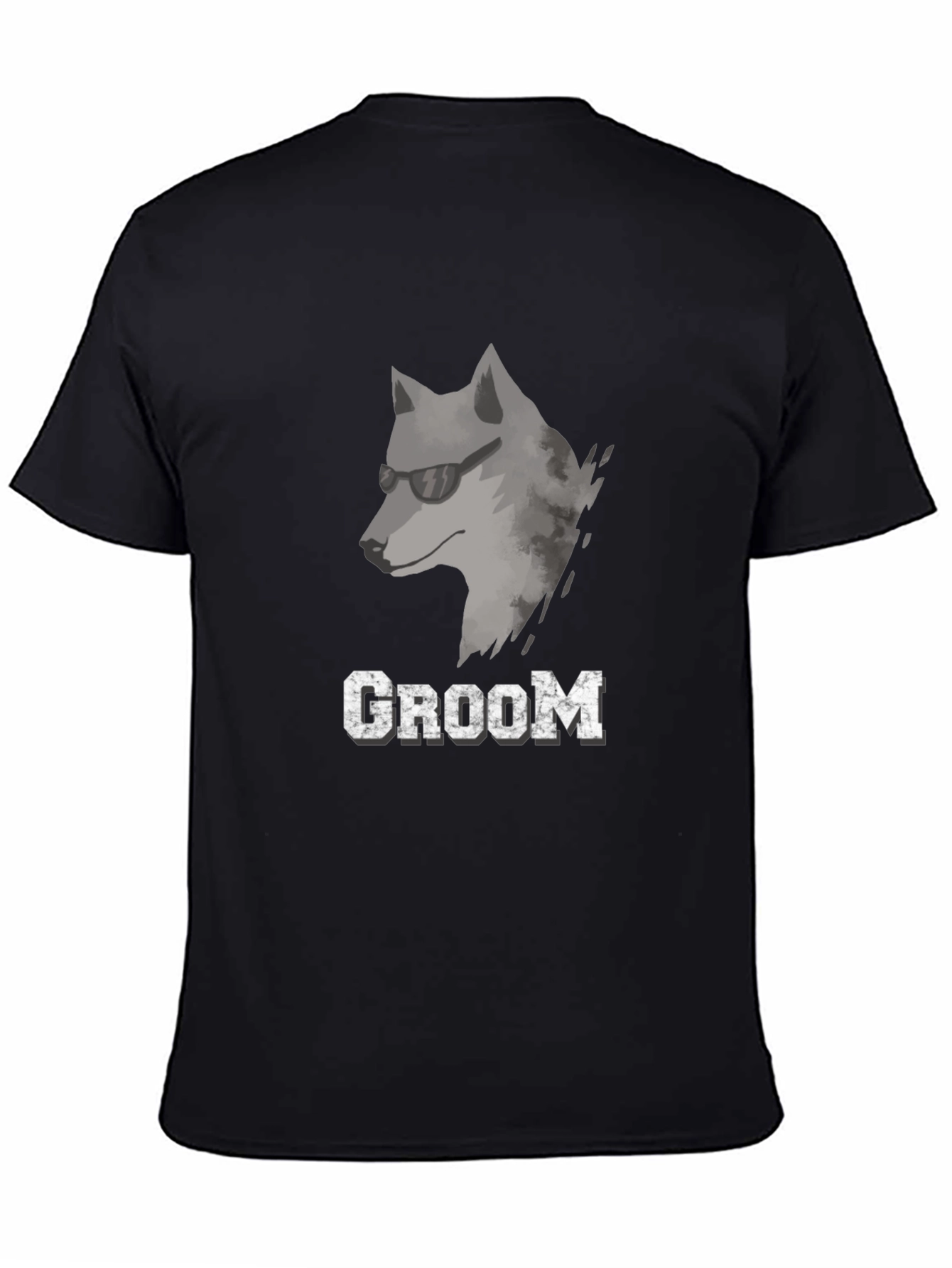Cool Wolf Groom T-Shirt
