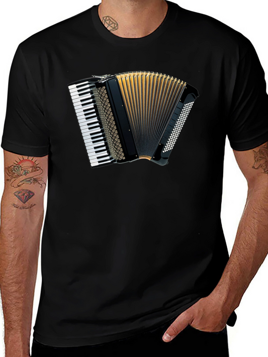 Accordion Graphic Tee - Musical Shirt