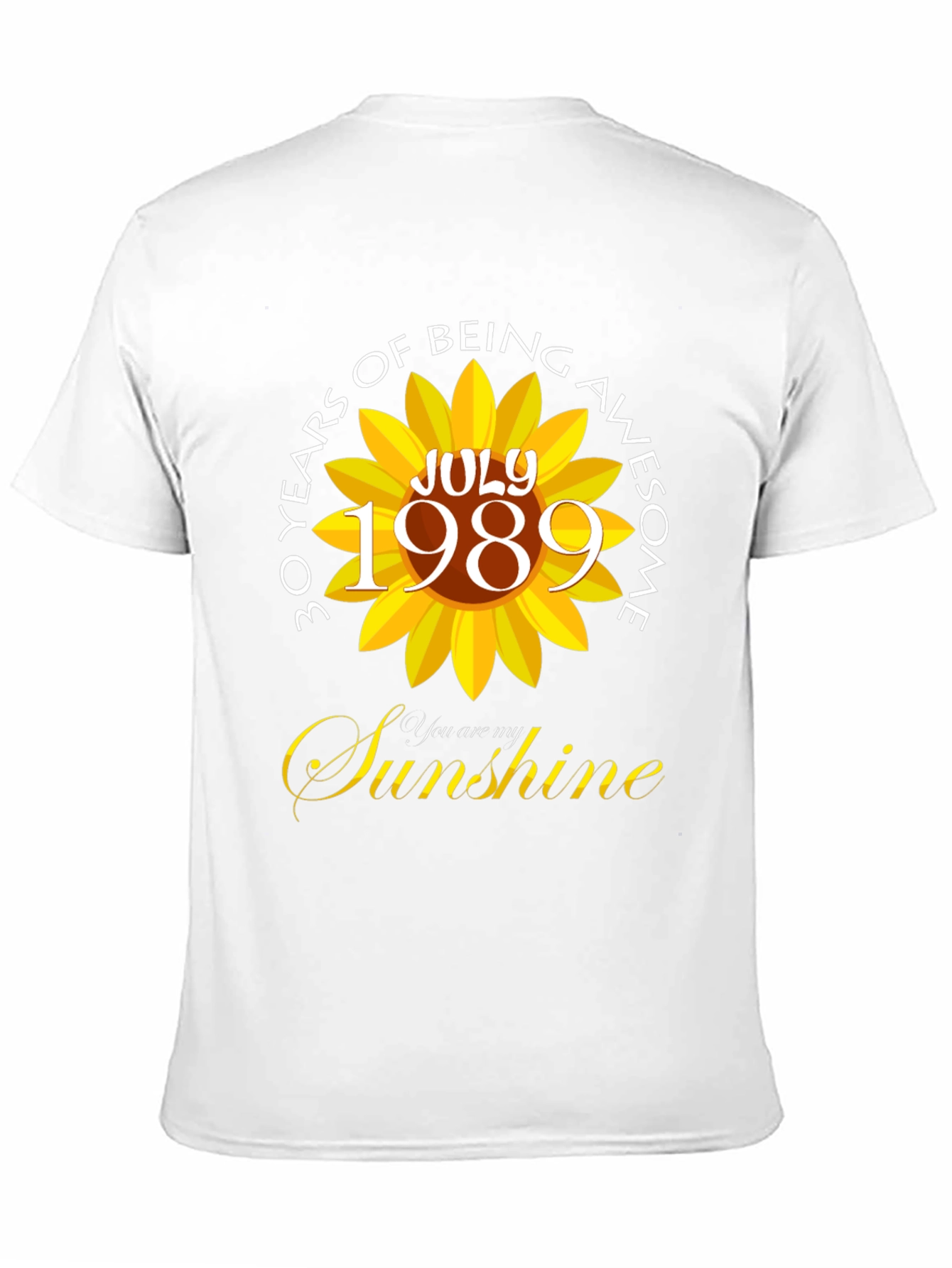 30 Years of Being Awesome Sunflower T-Shirt