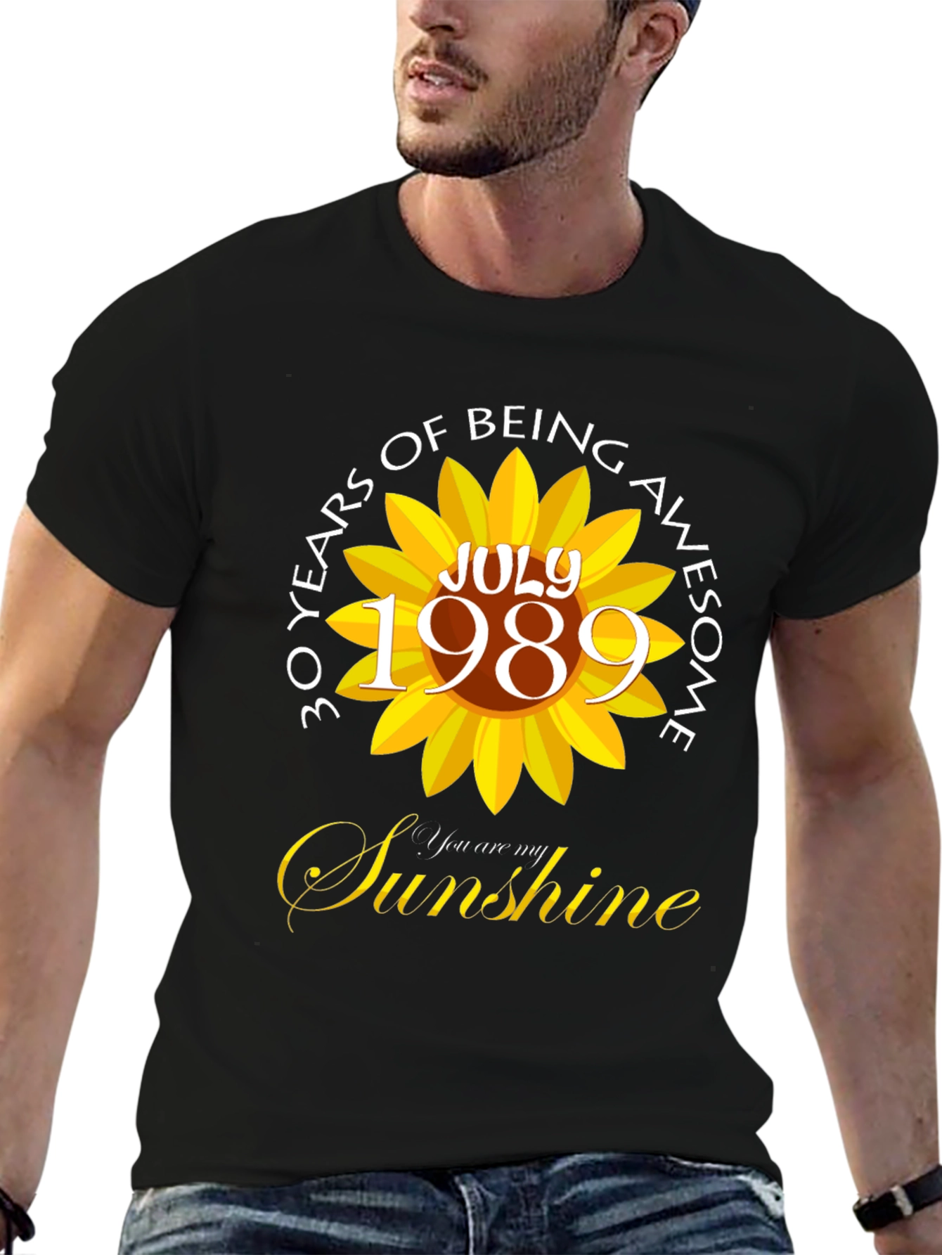 30 Years of Being Awesome Sunflower T-Shirt
