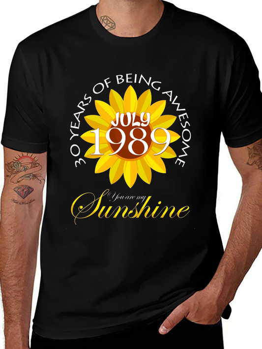 30 Years of Being Awesome Sunflower T-Shirt
