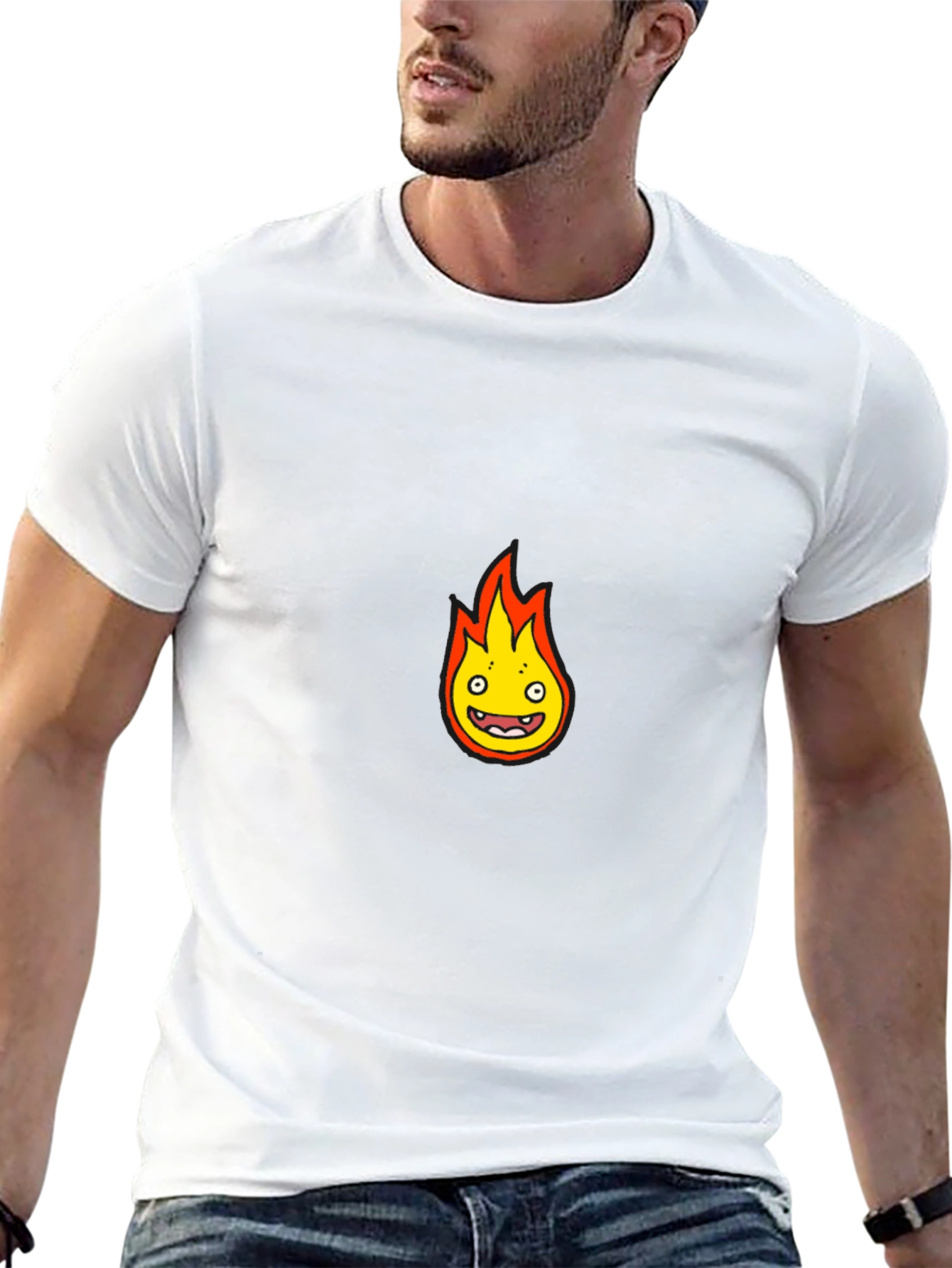 Calcifer Inspired Graphic T-Shirt