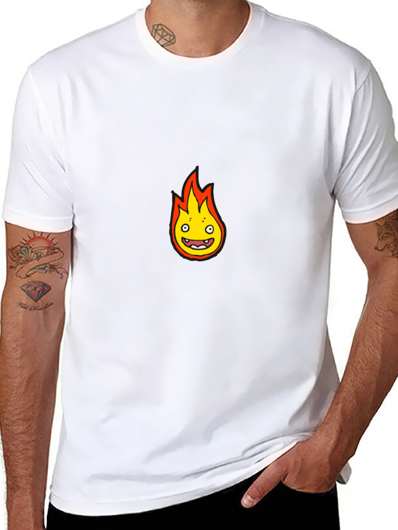 Calcifer Inspired Graphic T-Shirt