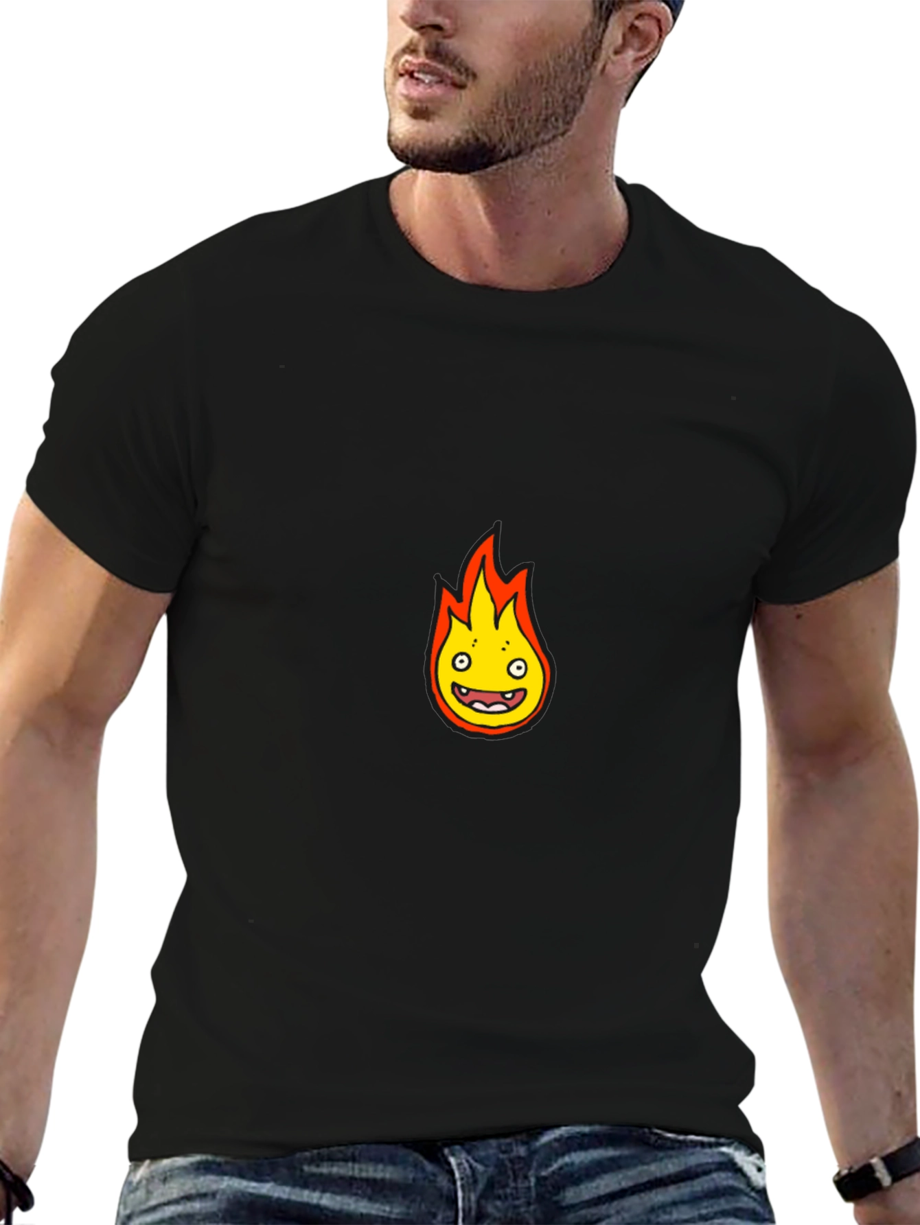 Calcifer Inspired Graphic T-Shirt