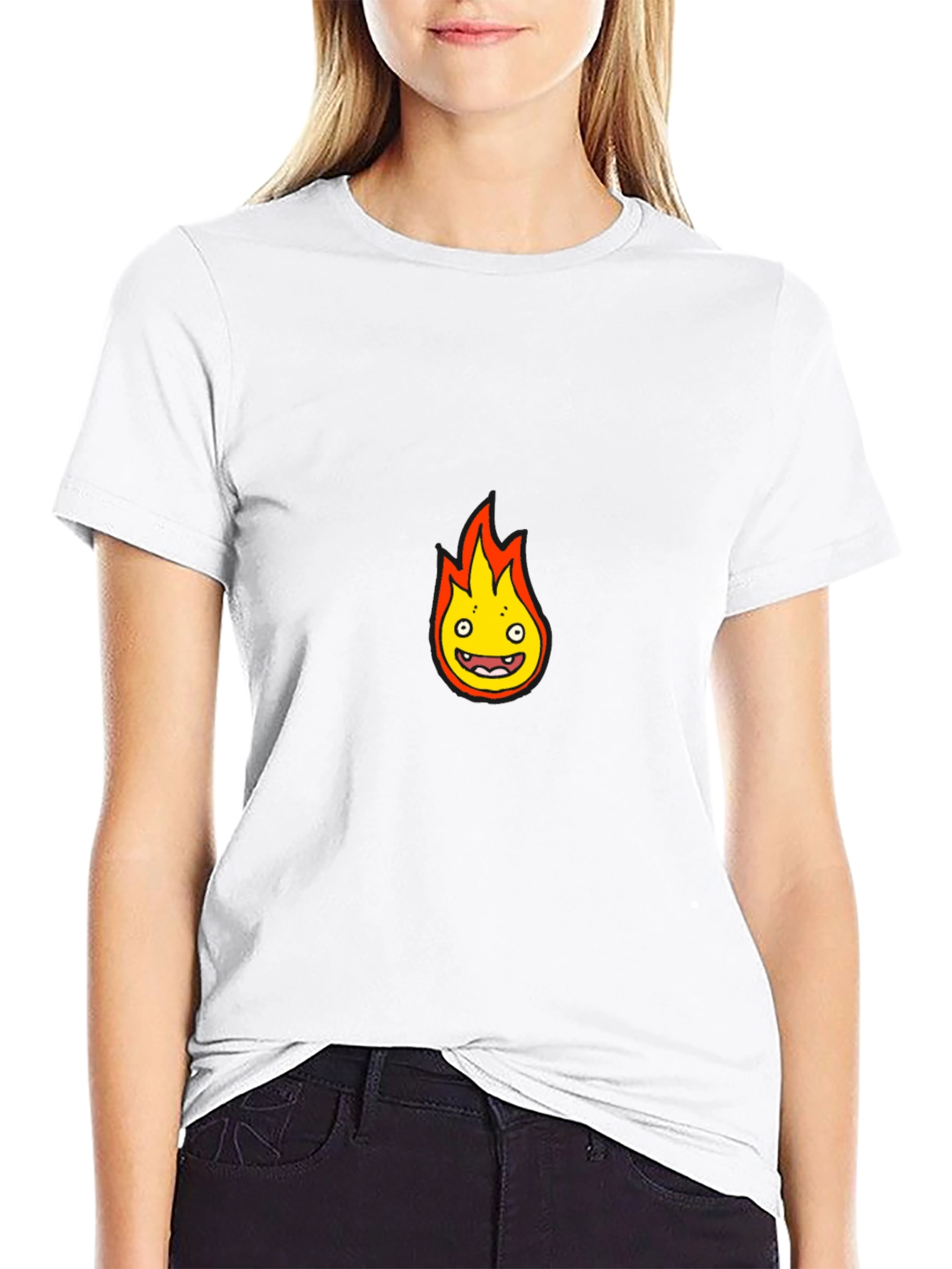 Calcifer Inspired Graphic T-Shirt