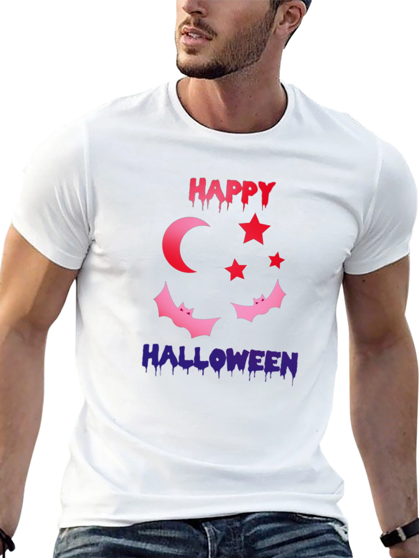 Happy Halloween Graphic Tee - Spooky Season Shirt
