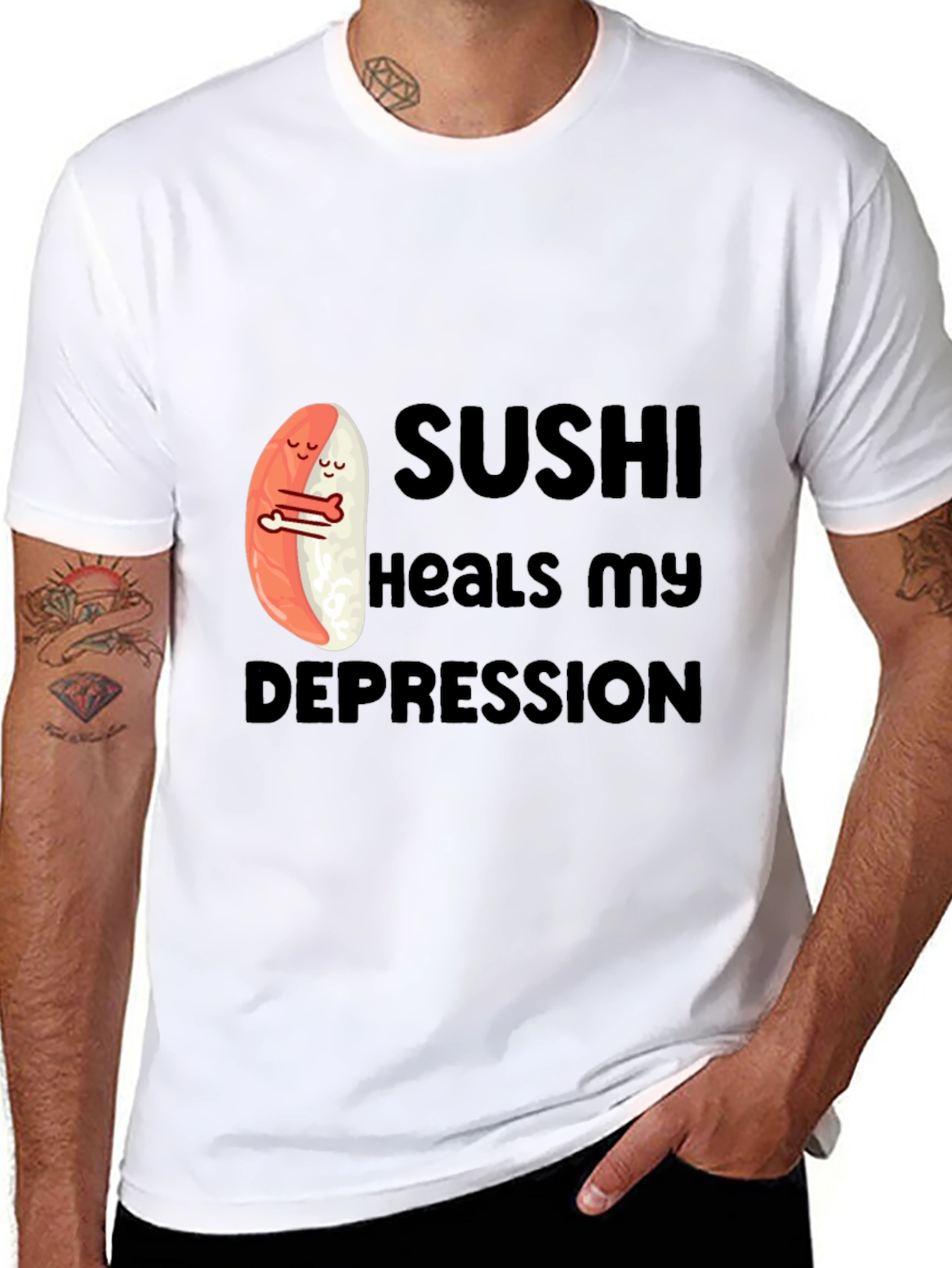 Sushi Heals My Depression Graphic T-Shirt