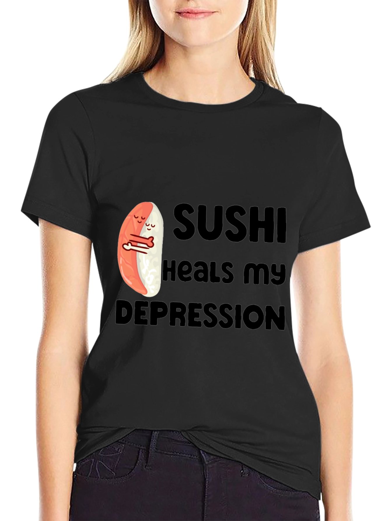 Sushi Heals My Depression Graphic T-Shirt