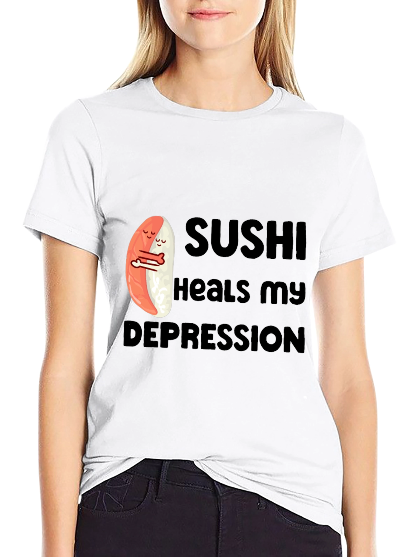 Sushi Heals My Depression Graphic T-Shirt