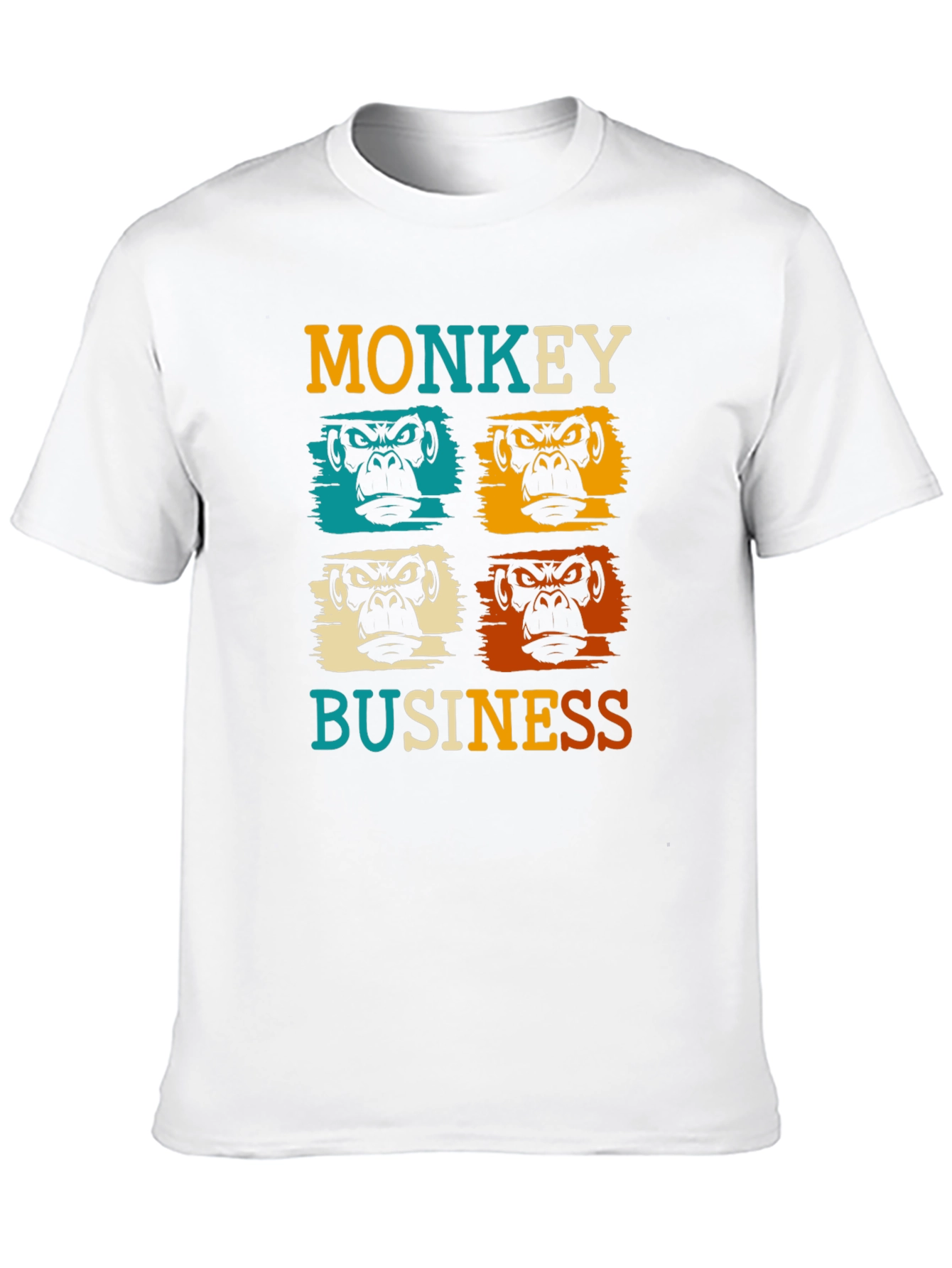 Monkey Business Graphic Tee - Retro Style
