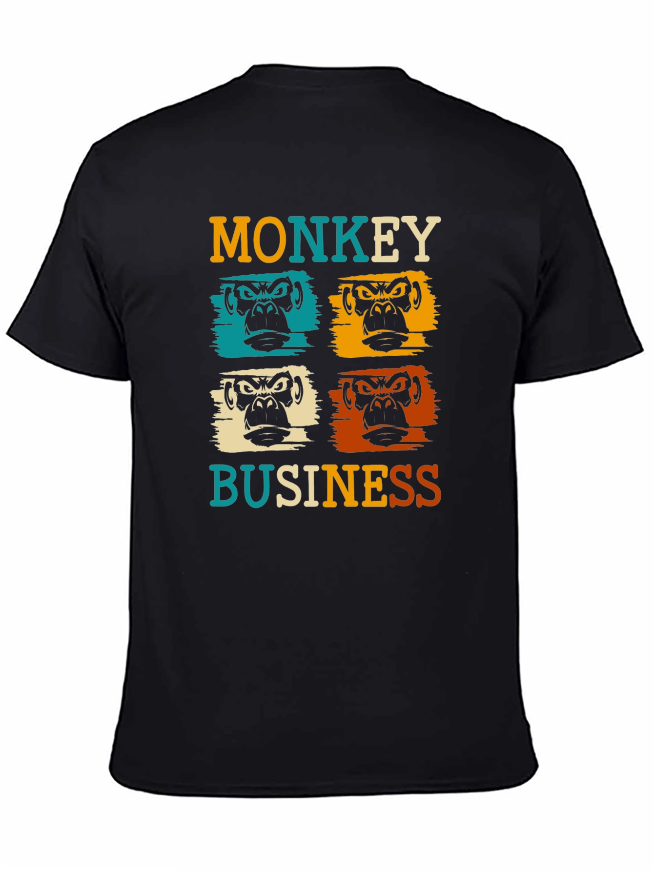 Monkey Business Graphic Tee - Retro Style