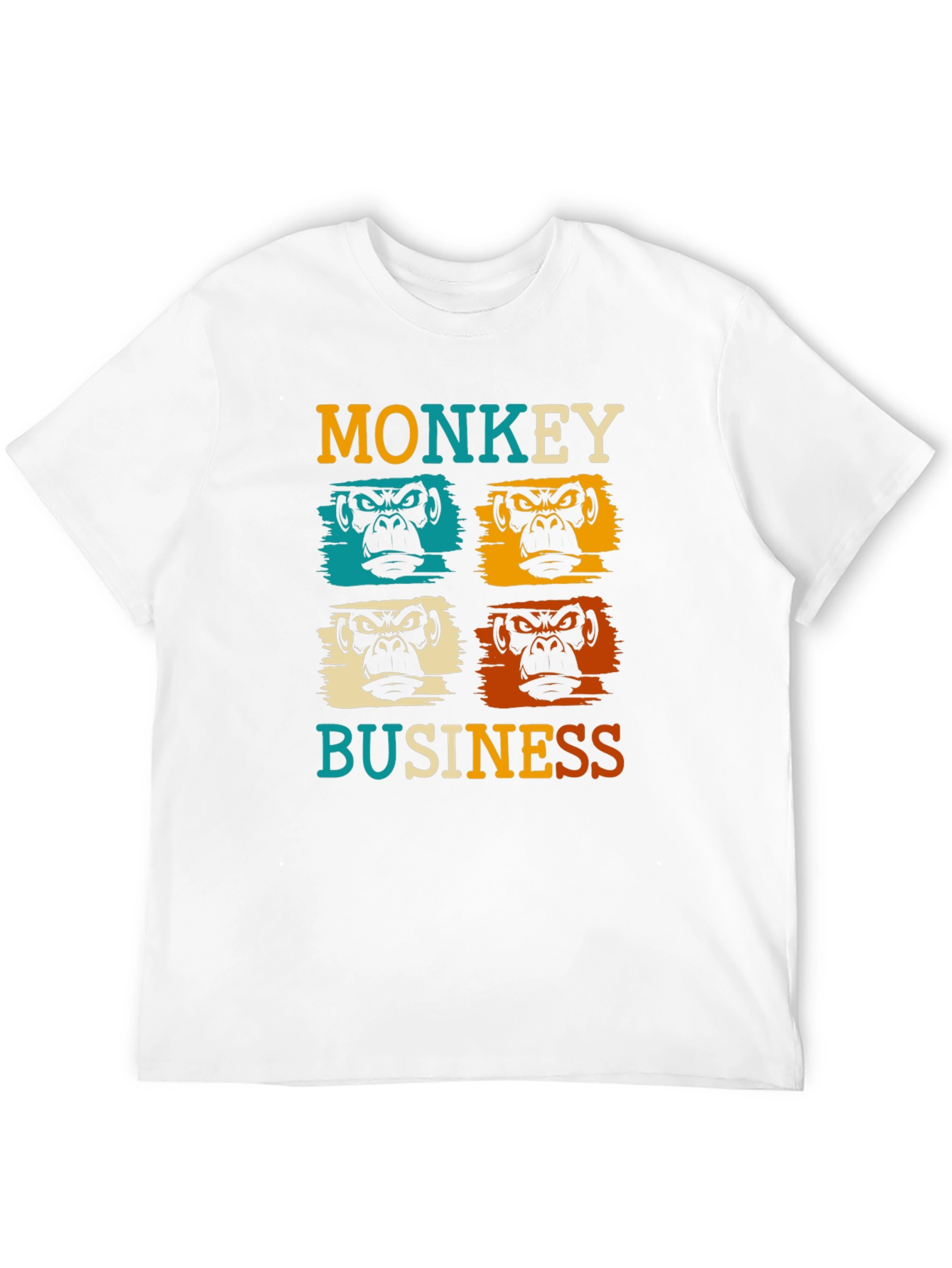 Monkey Business Graphic Tee - Retro Style
