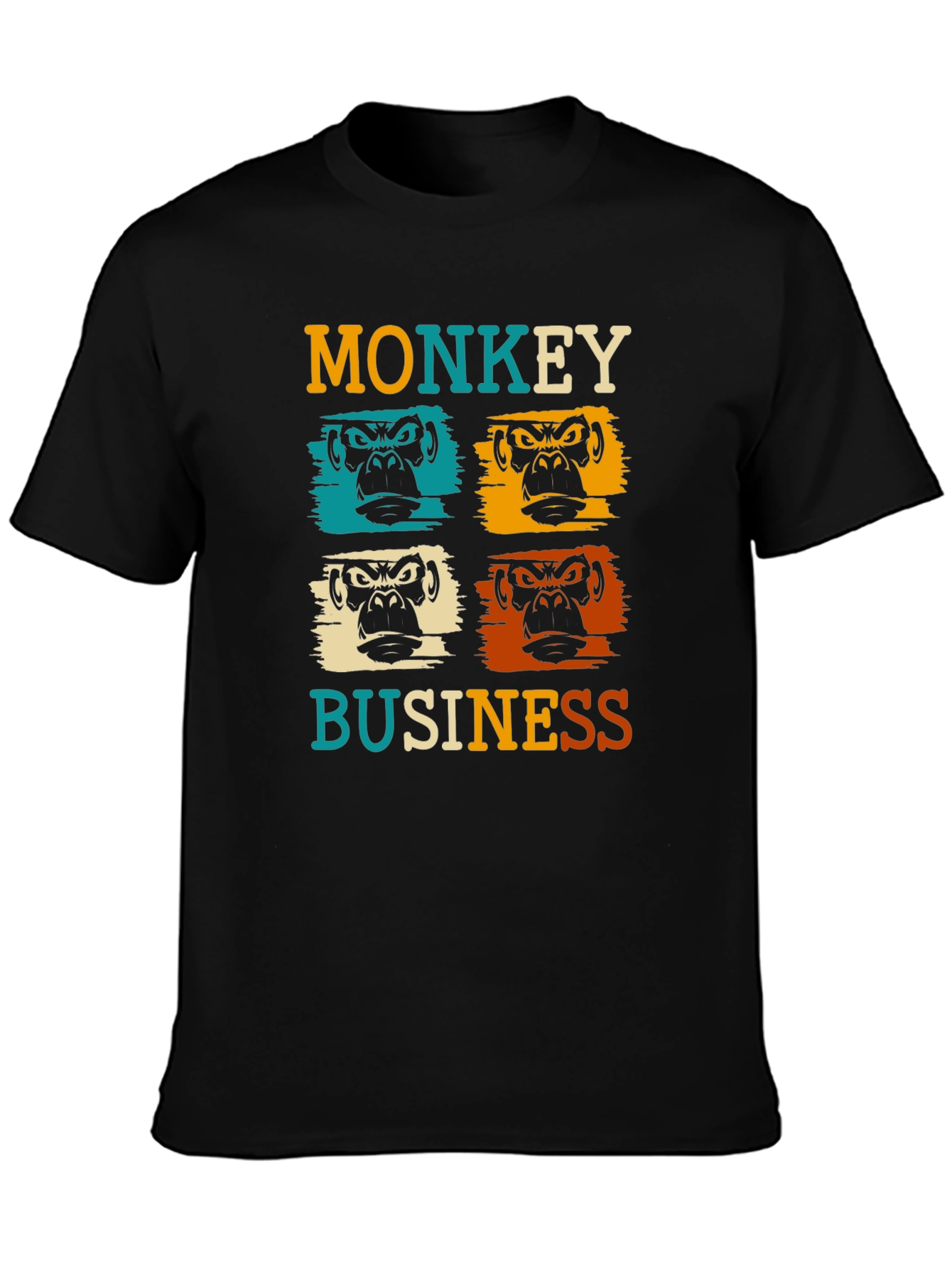 Monkey Business Graphic Tee - Retro Style