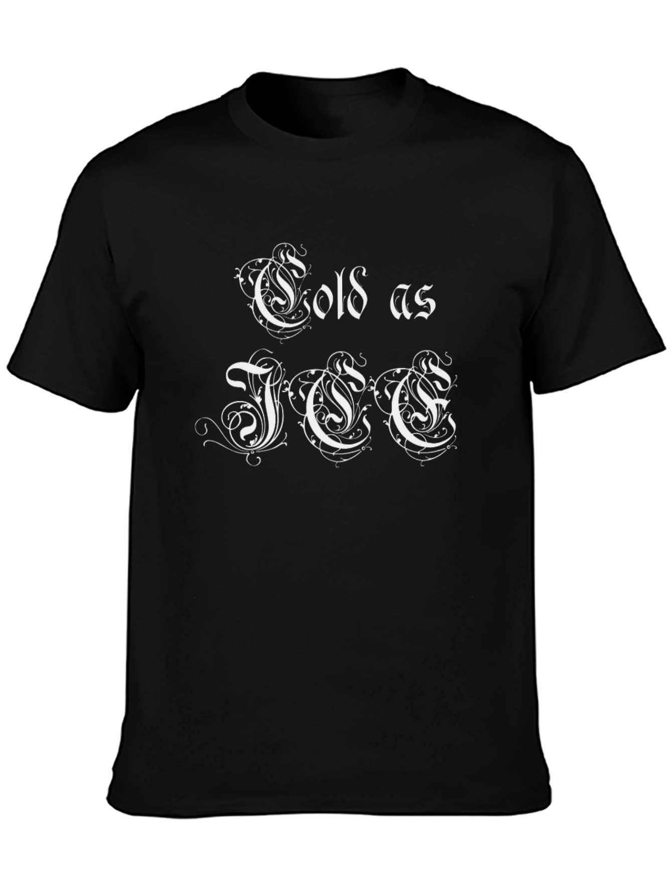 Cold as Ice Gothic Graphic Tee - Black