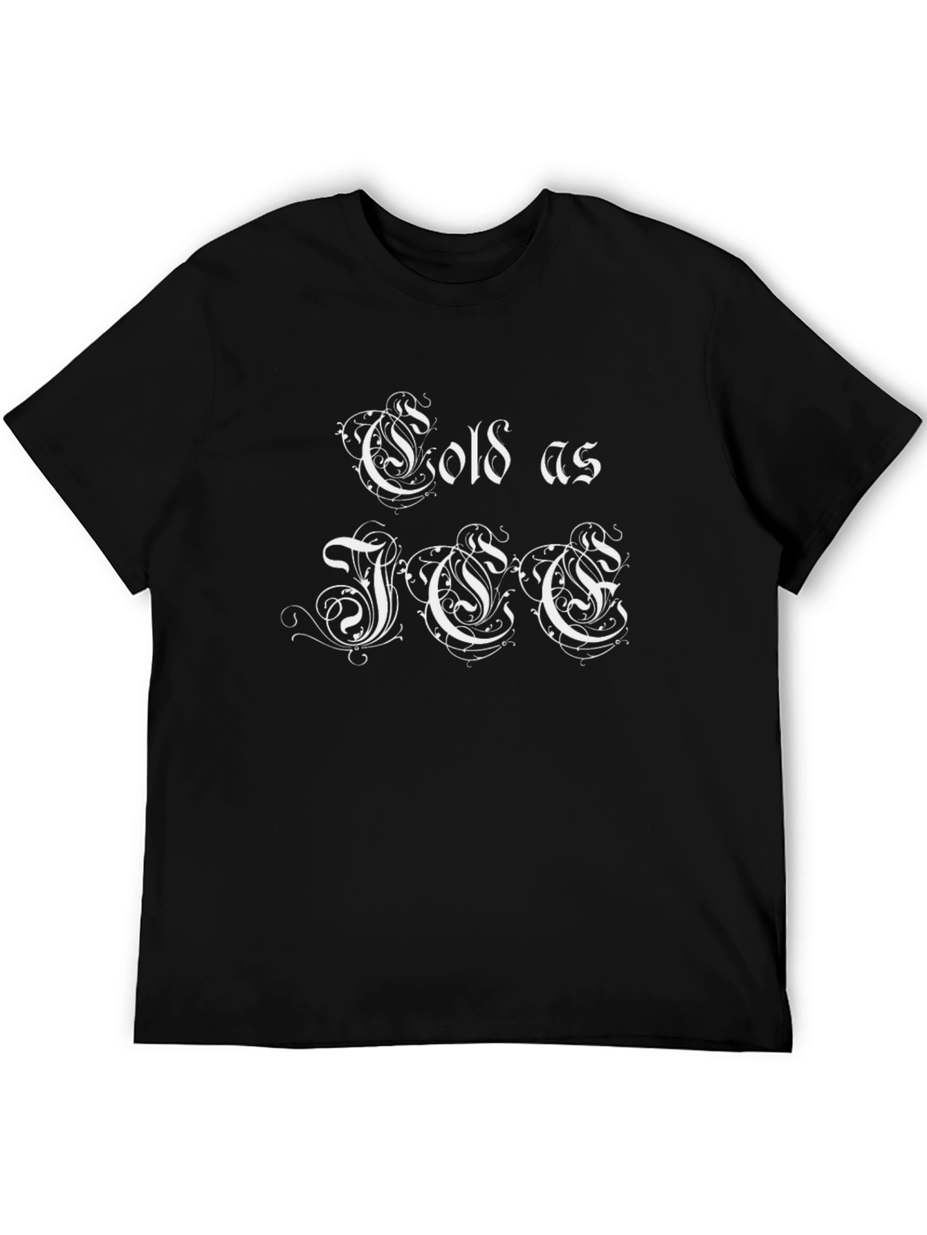 Cold as Ice Gothic Graphic Tee - Black