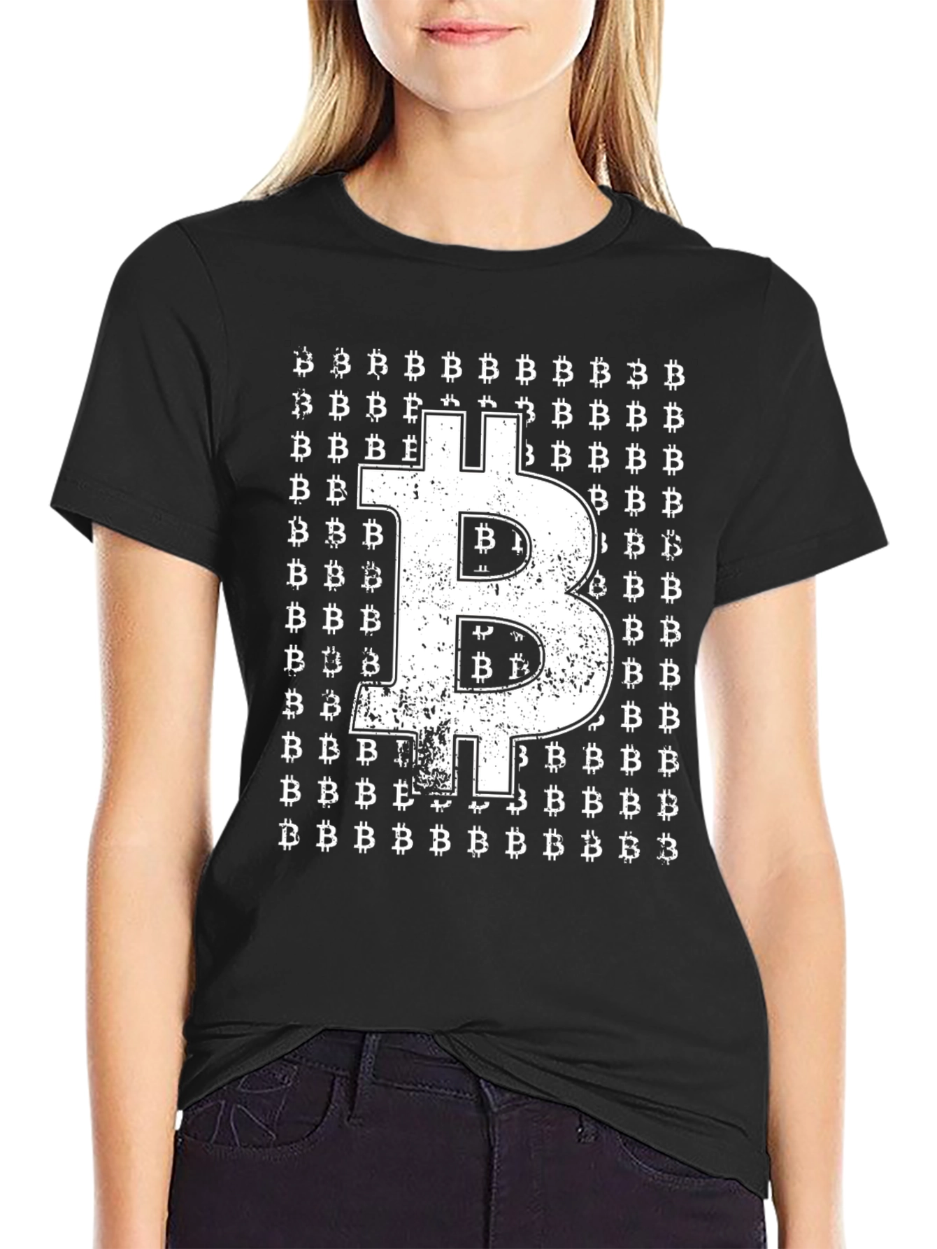 Bitcoin Crypto Graphic T-Shirt - Black