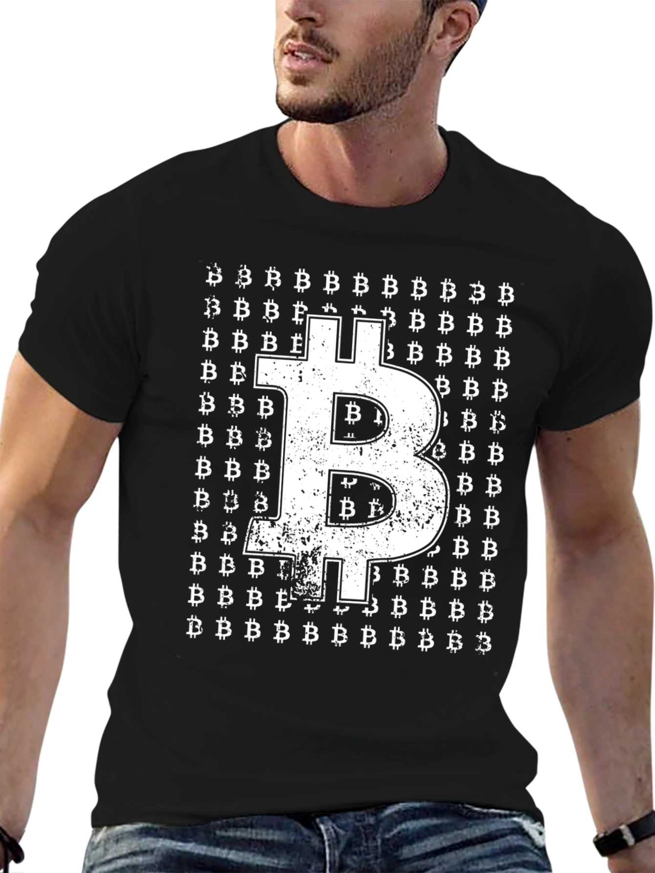 Bitcoin Crypto Graphic T-Shirt - Black