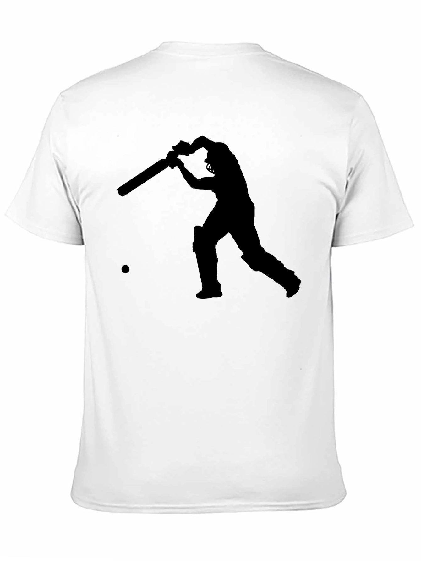 Cricket Player Silhouette Tee