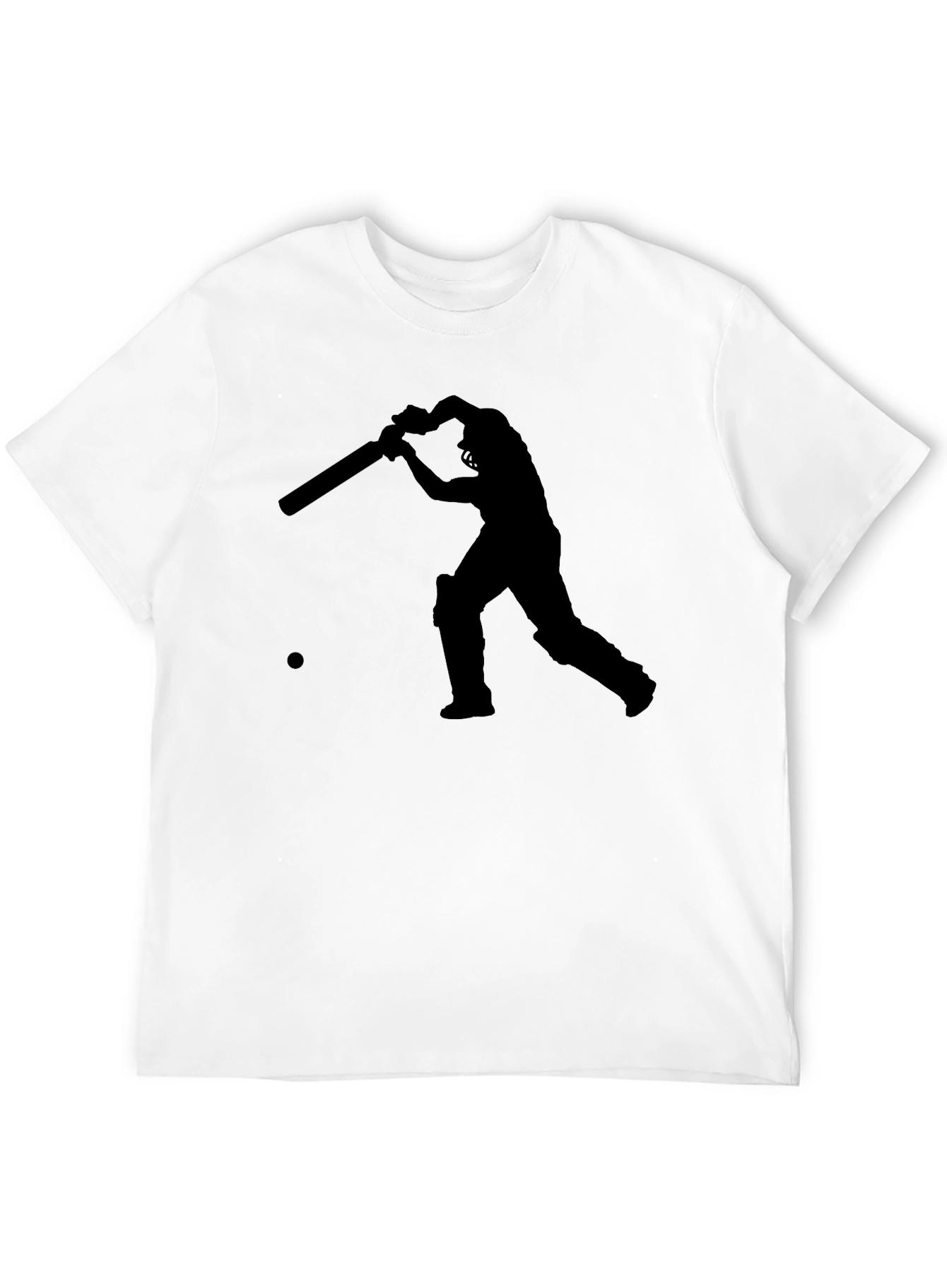 Cricket Player Silhouette Tee