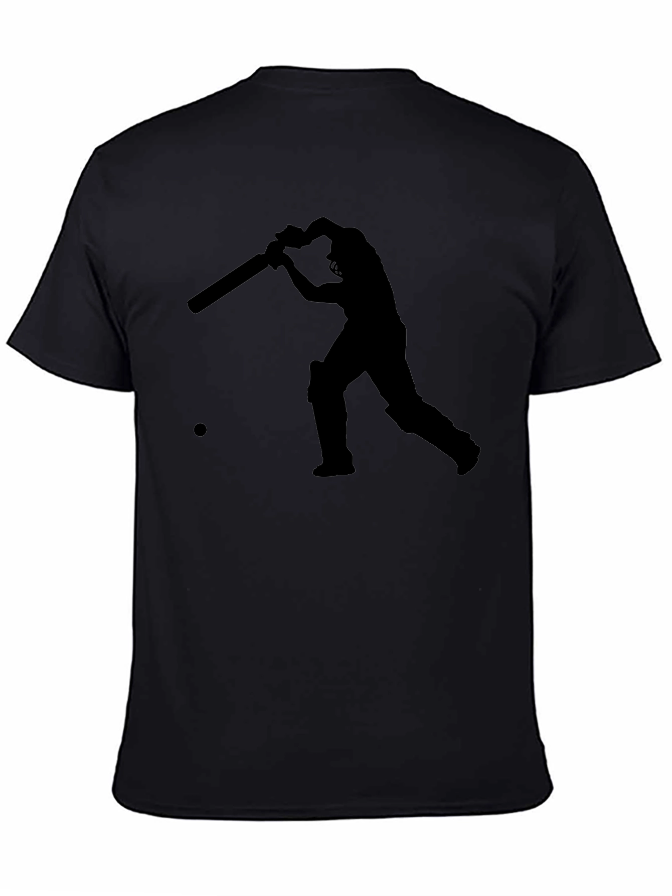 Cricket Player Silhouette Tee