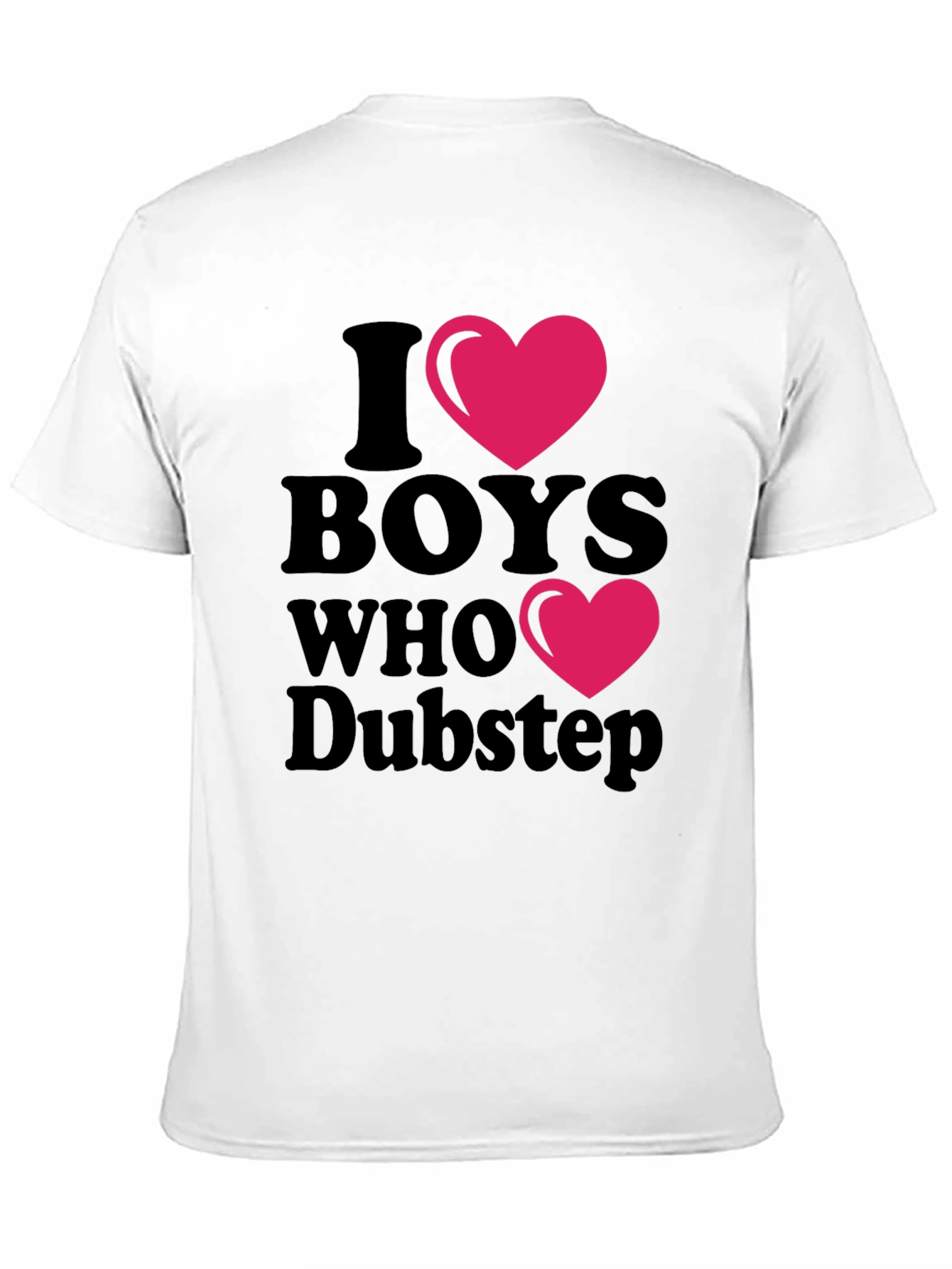 I Heart Boys Who Dubstep Black Graphic Tee