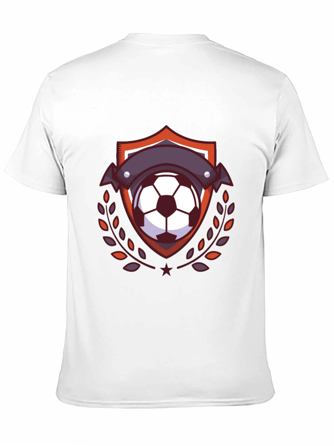 Soccer Ball Emblem Tee - Stylish Black T-Shirt