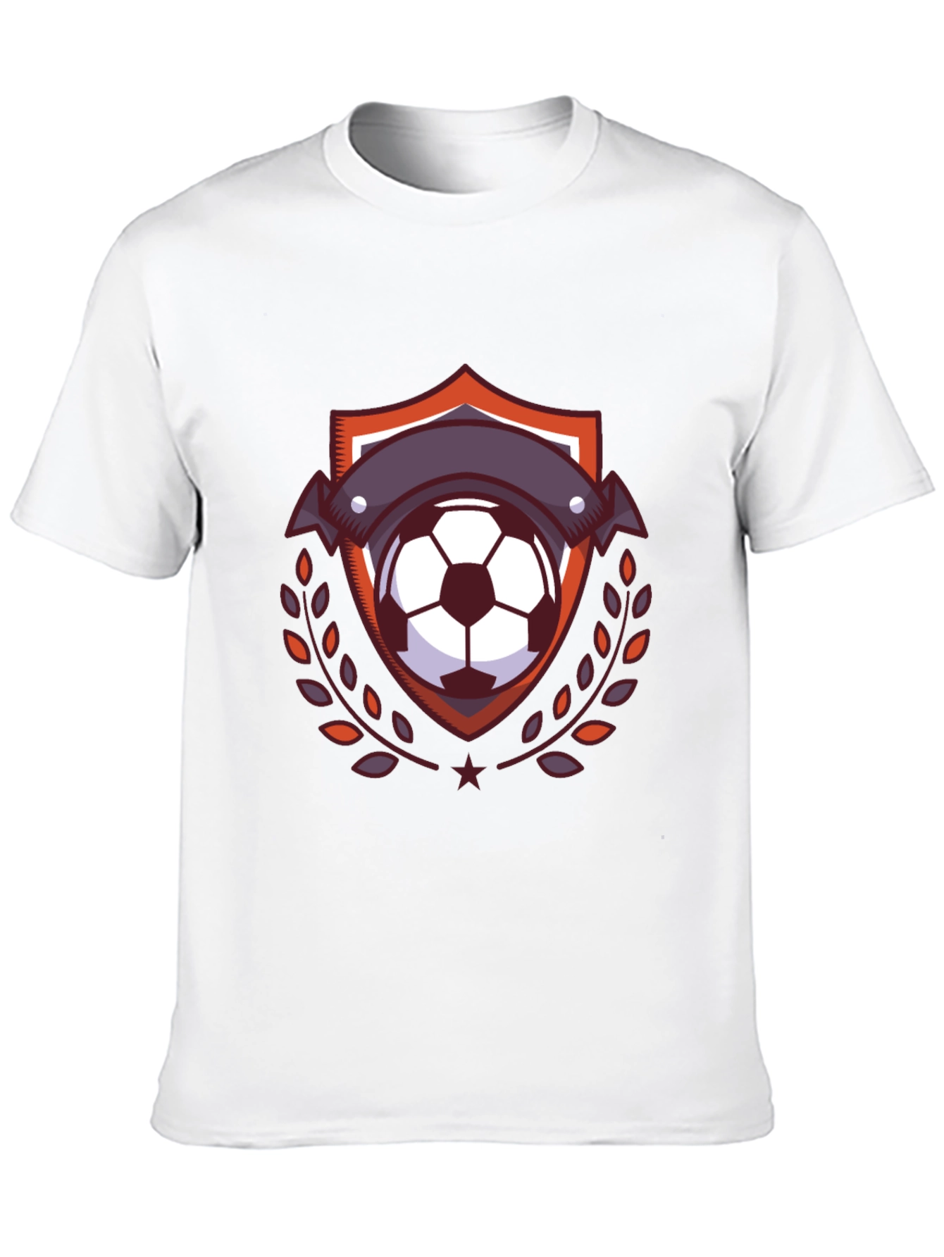 Soccer Ball Emblem Tee - Stylish Black T-Shirt