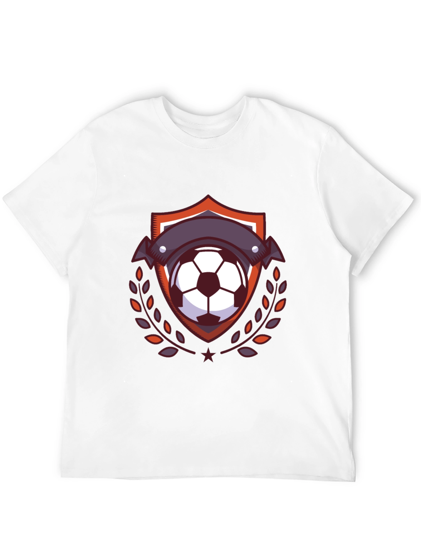 Soccer Ball Emblem Tee - Stylish Black T-Shirt