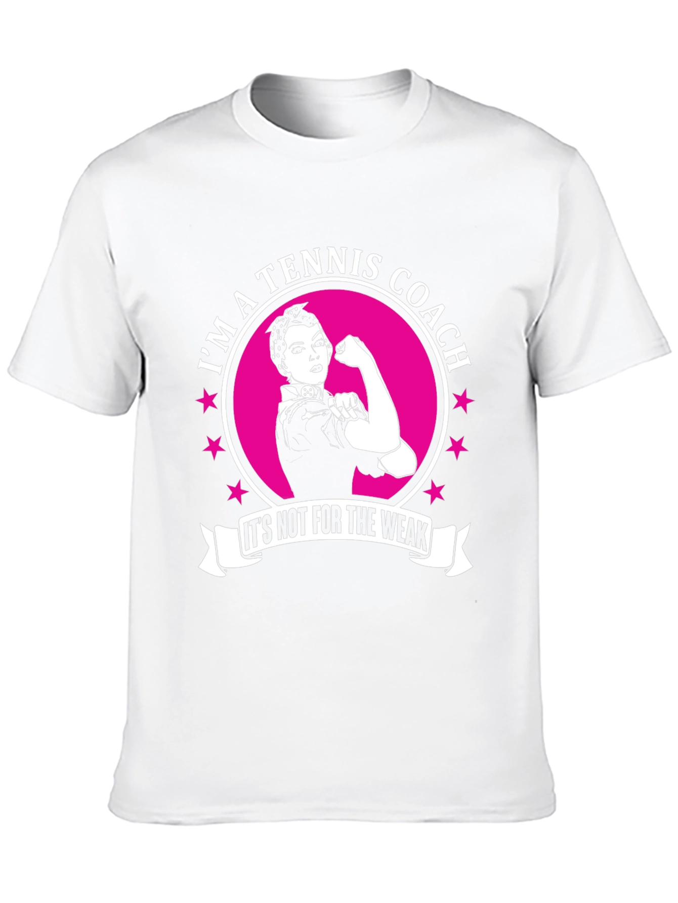 Tennis Coach T-Shirt - Strong Woman Design