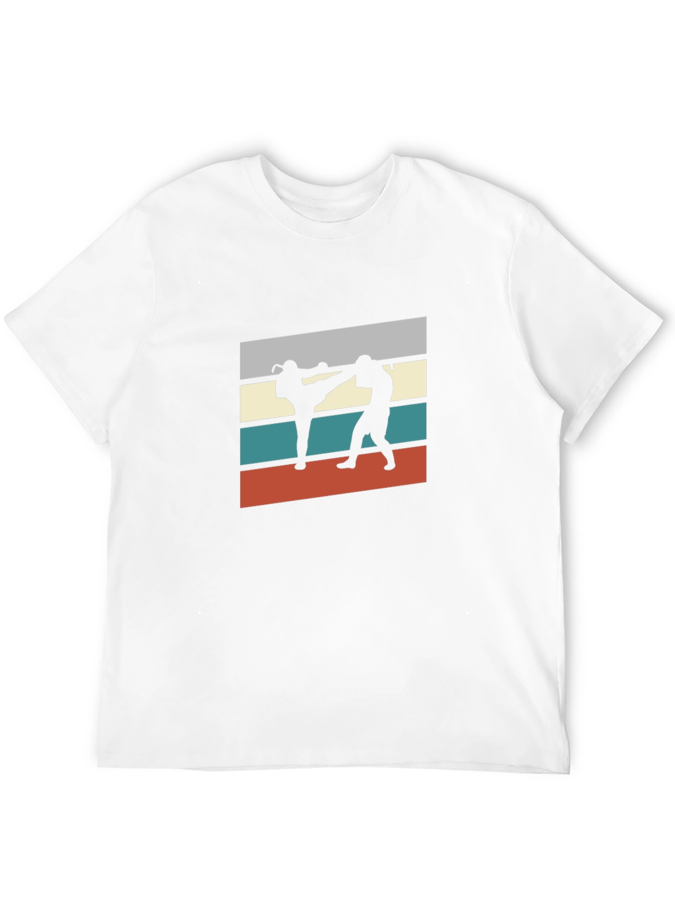 Retro Martial Arts Graphic Tee - Black