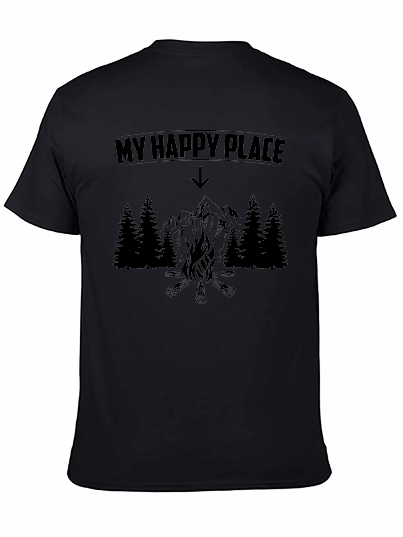 My Happy Place Camping T-Shirt - Mountain Adventure Tee