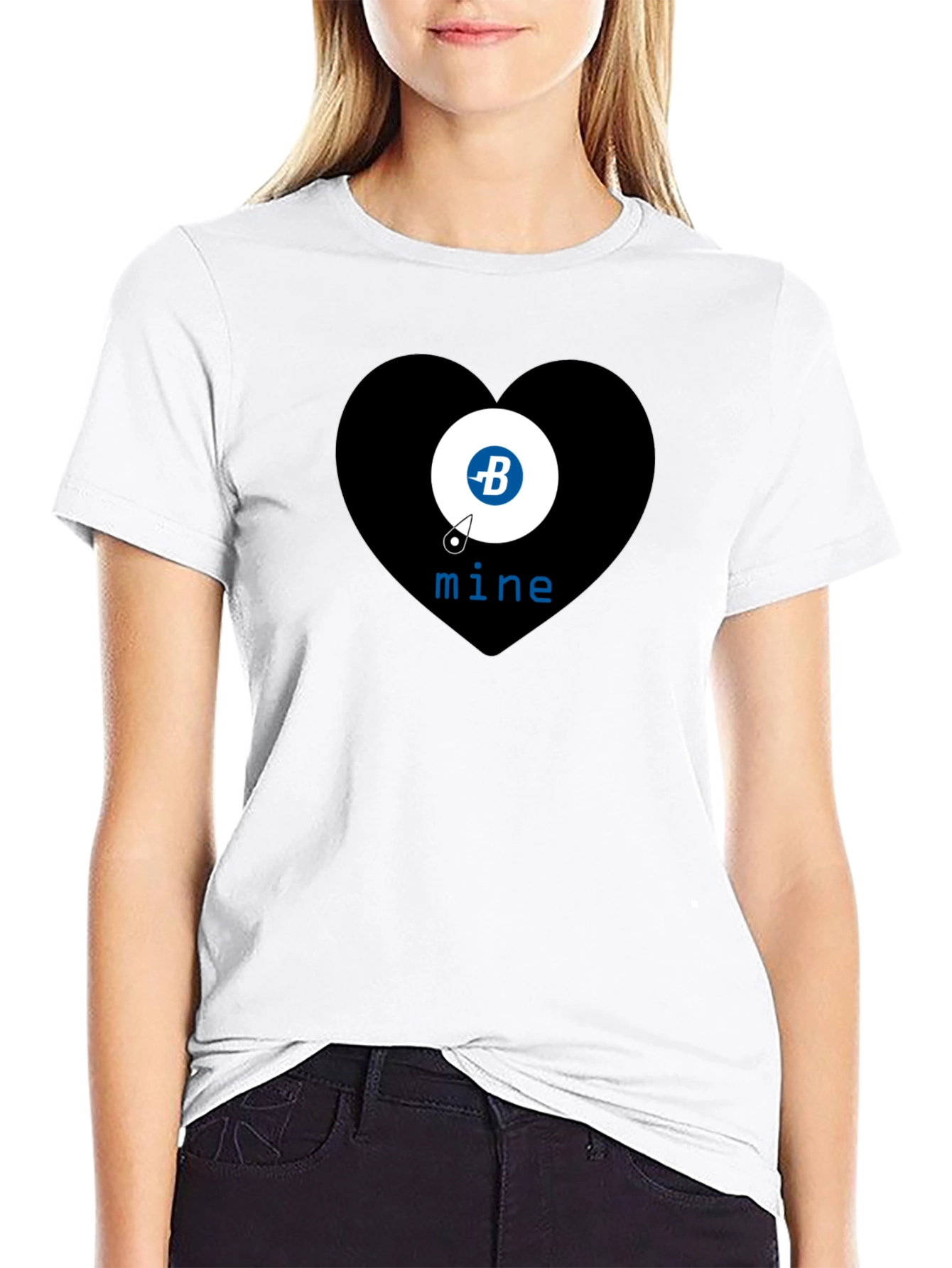 Bitcoin Mine Heart T-Shirt - Crypto Tee