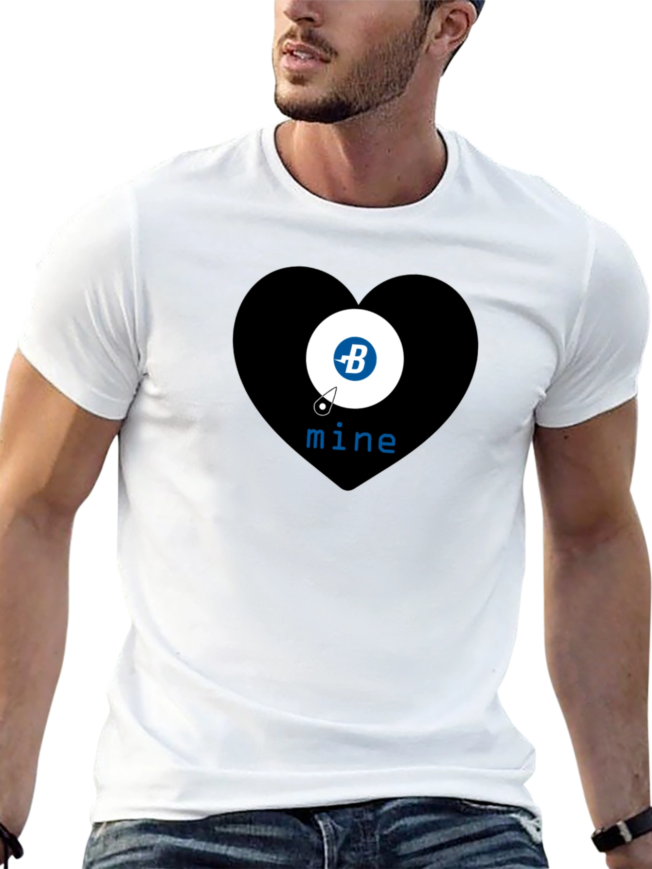 Bitcoin Mine Heart T-Shirt - Crypto Tee