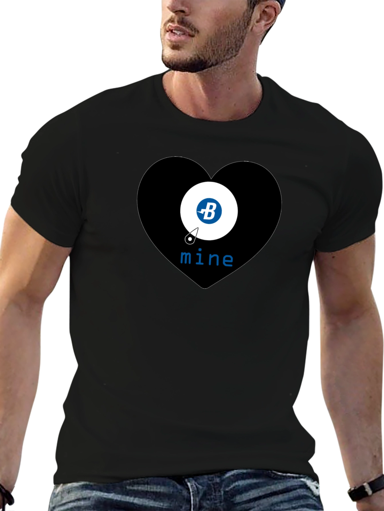 Bitcoin Mine Heart T-Shirt - Crypto Tee