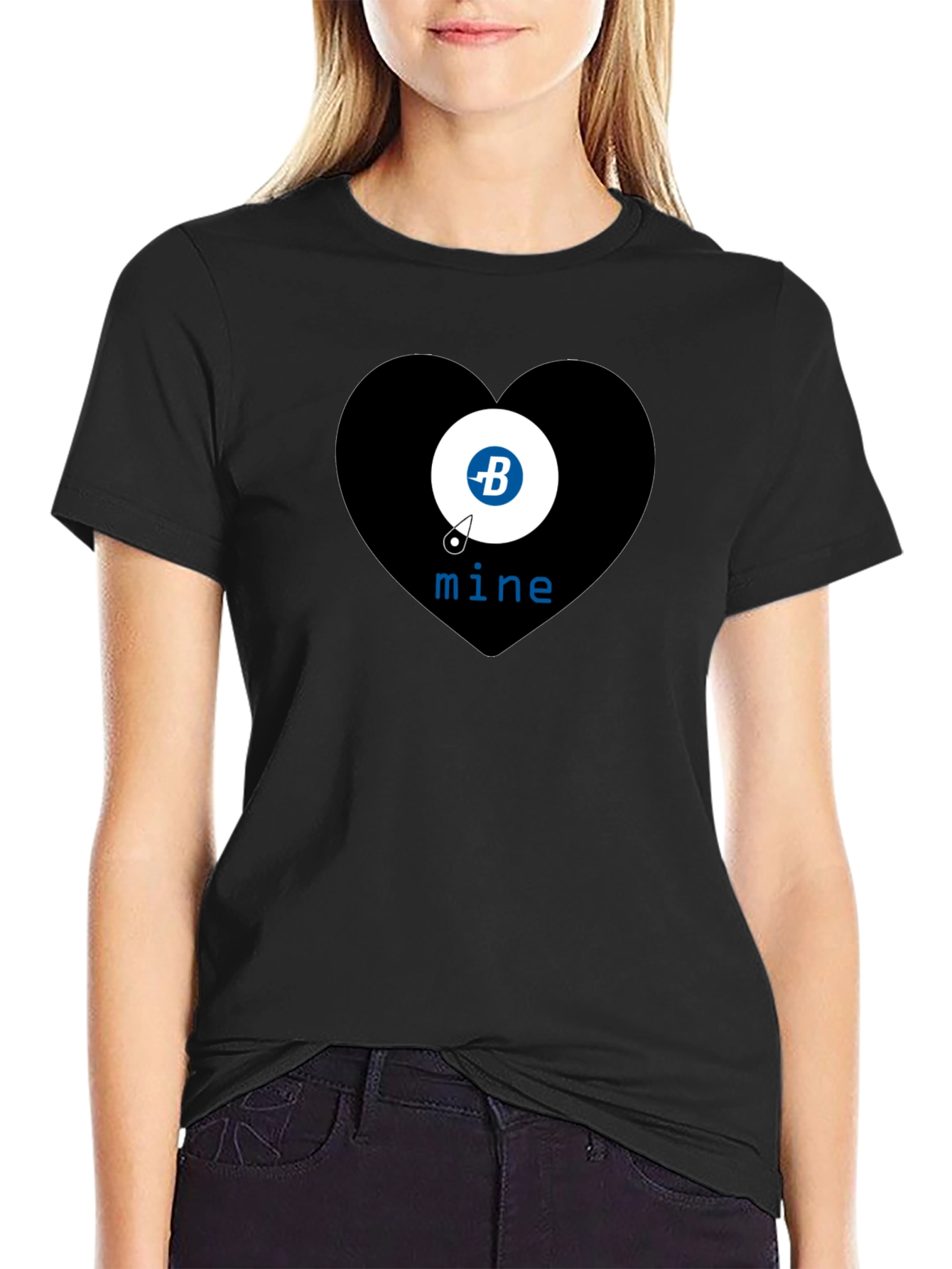 Bitcoin Mine Heart T-Shirt - Crypto Tee