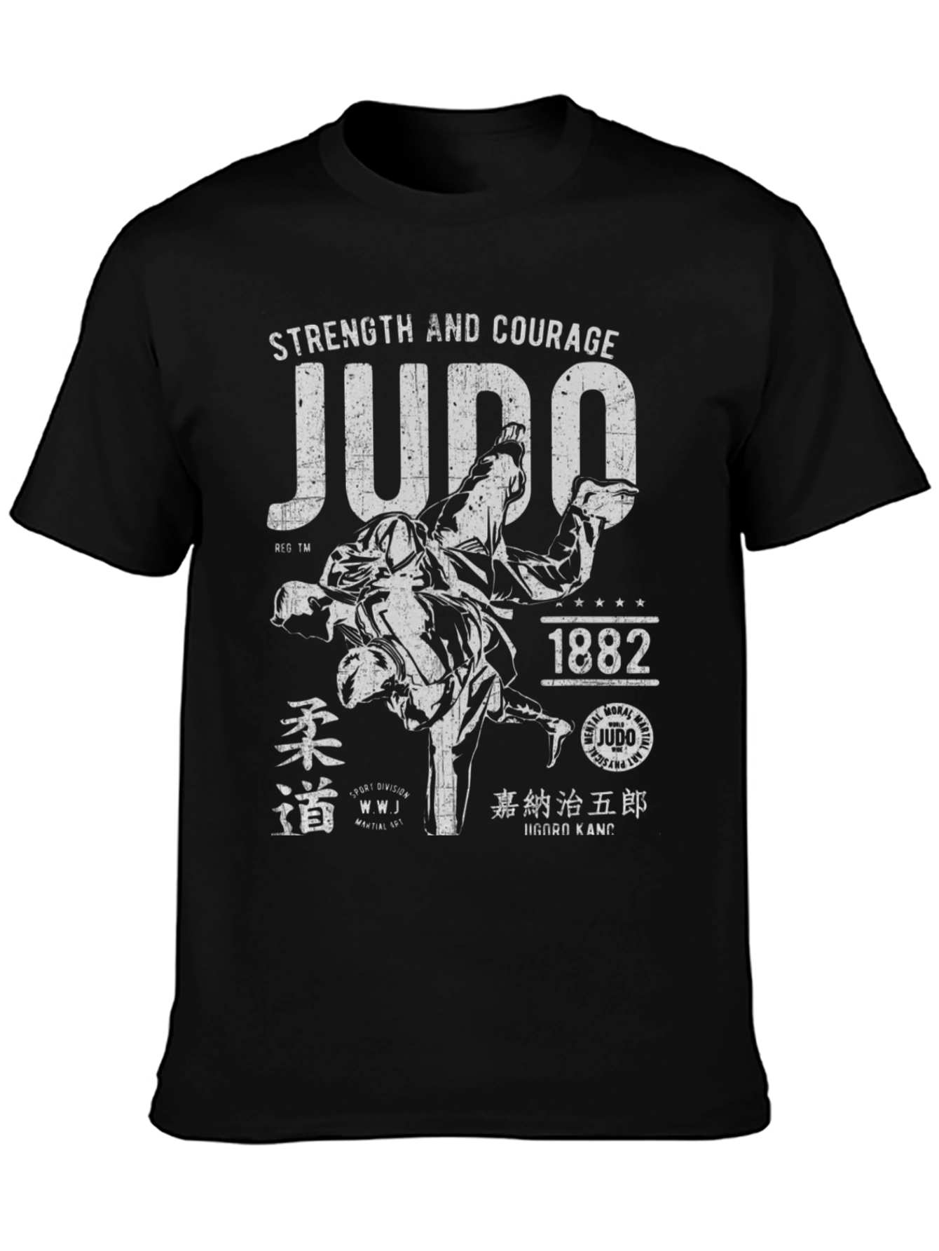 Judo Strength and Courage Graphic T-Shirt