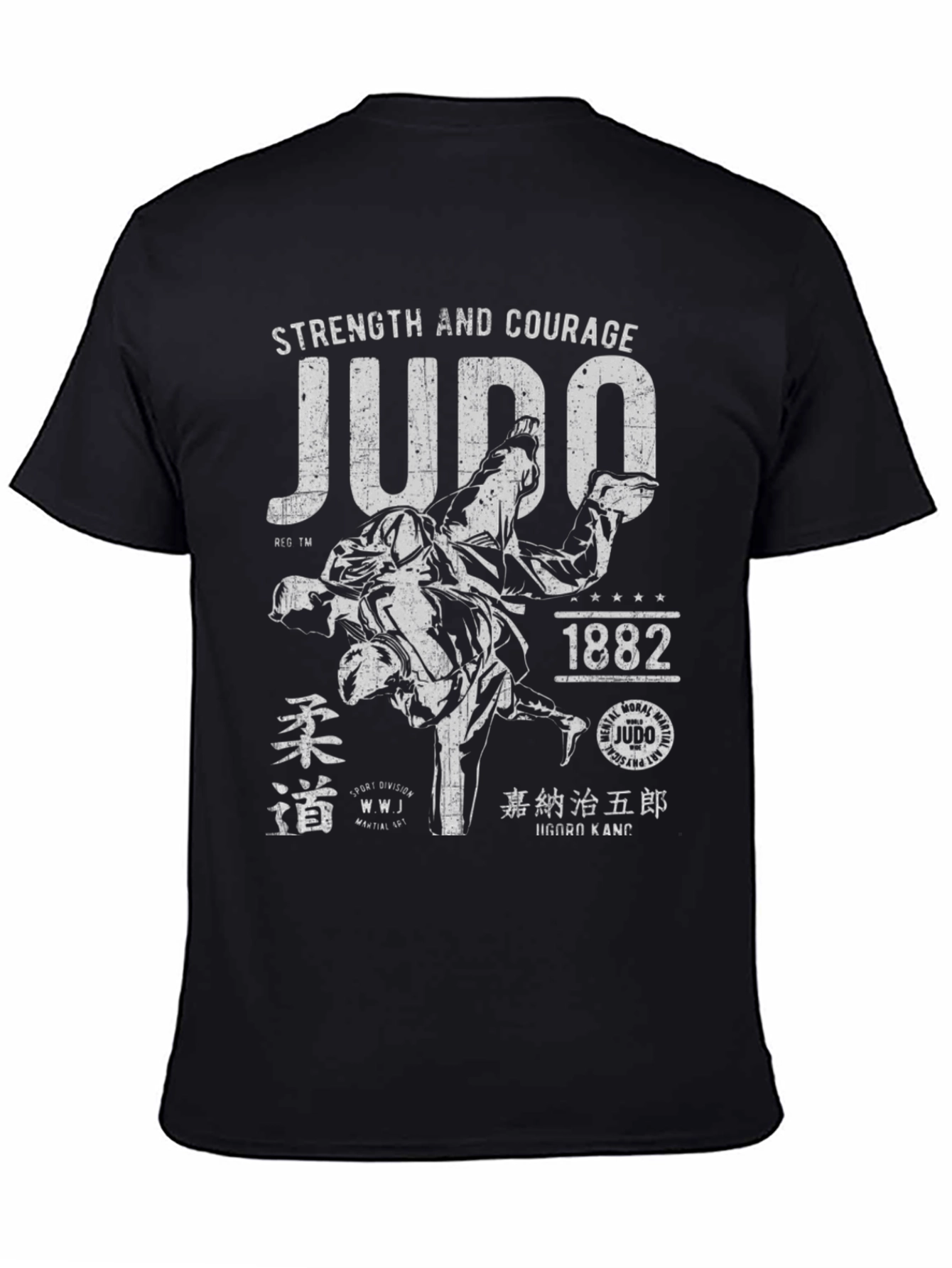 Judo Strength and Courage Graphic T-Shirt