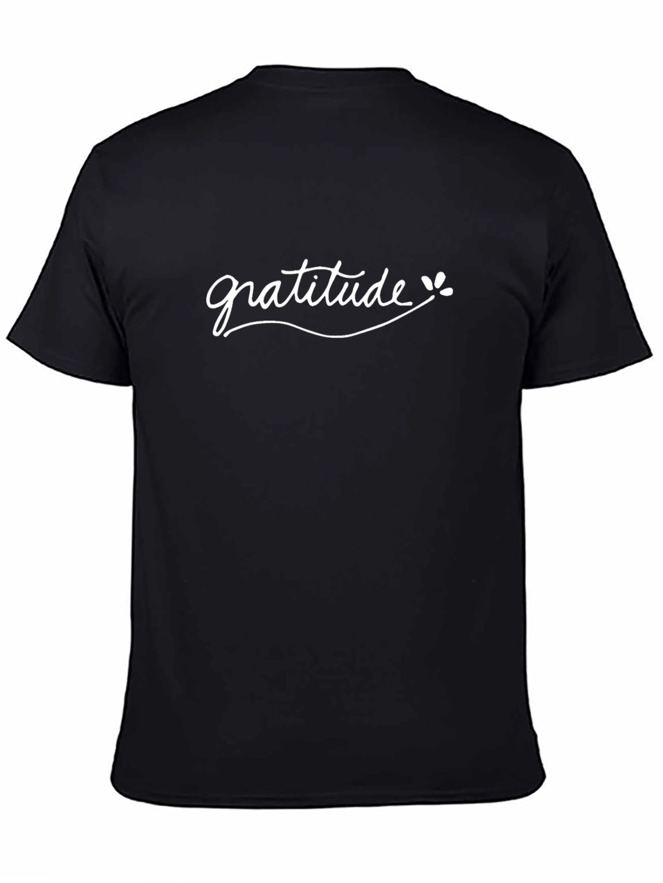 Gratitude Graphic Tee - Stylish Black T-Shirt
