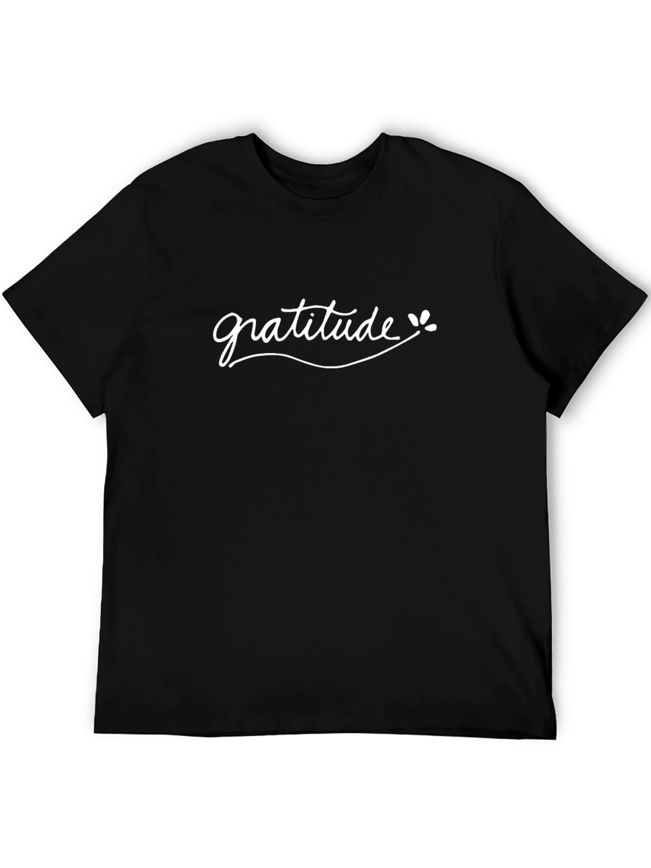 Gratitude Graphic Tee - Stylish Black T-Shirt