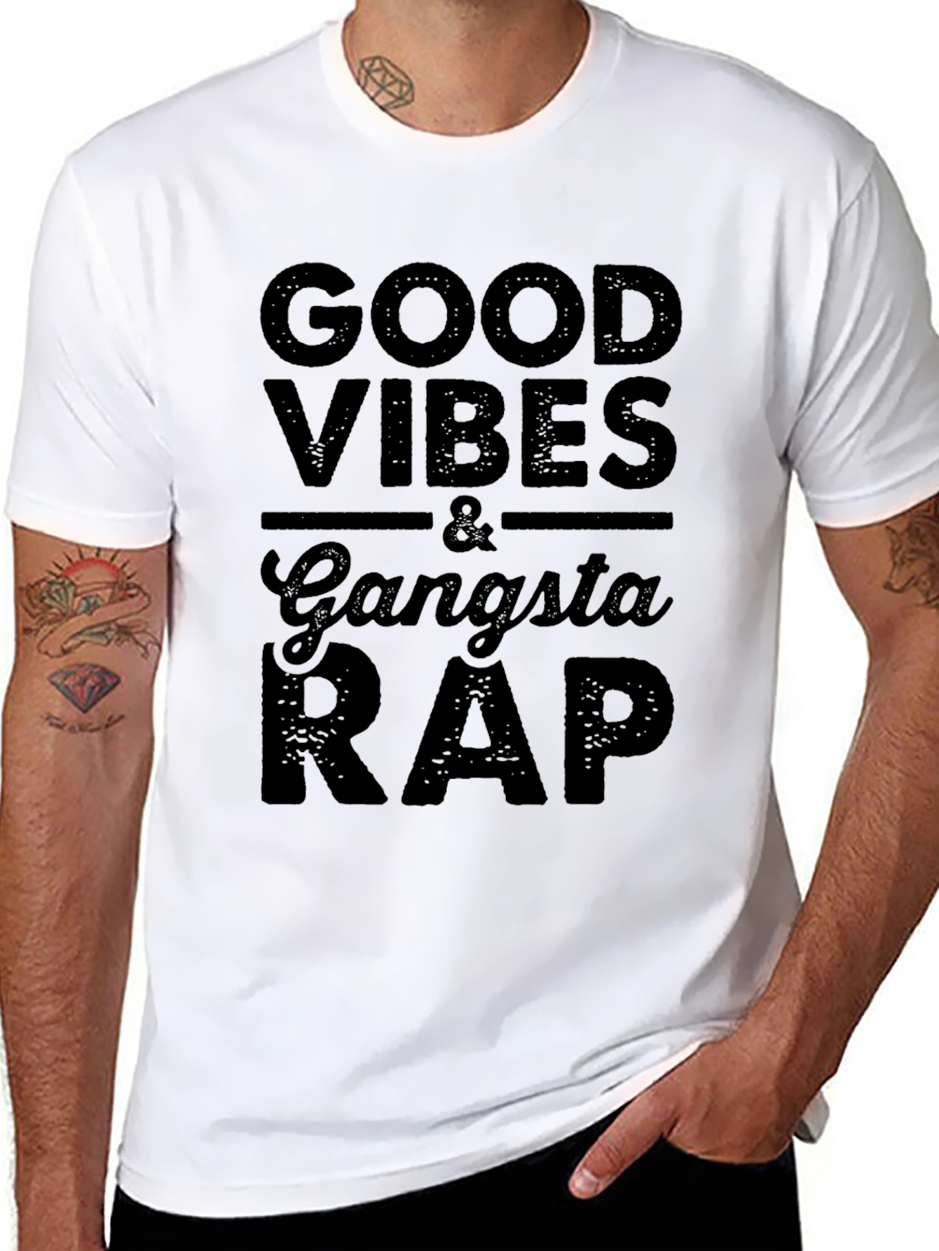 Good Vibes & Gangsta Rap Graphic Tee