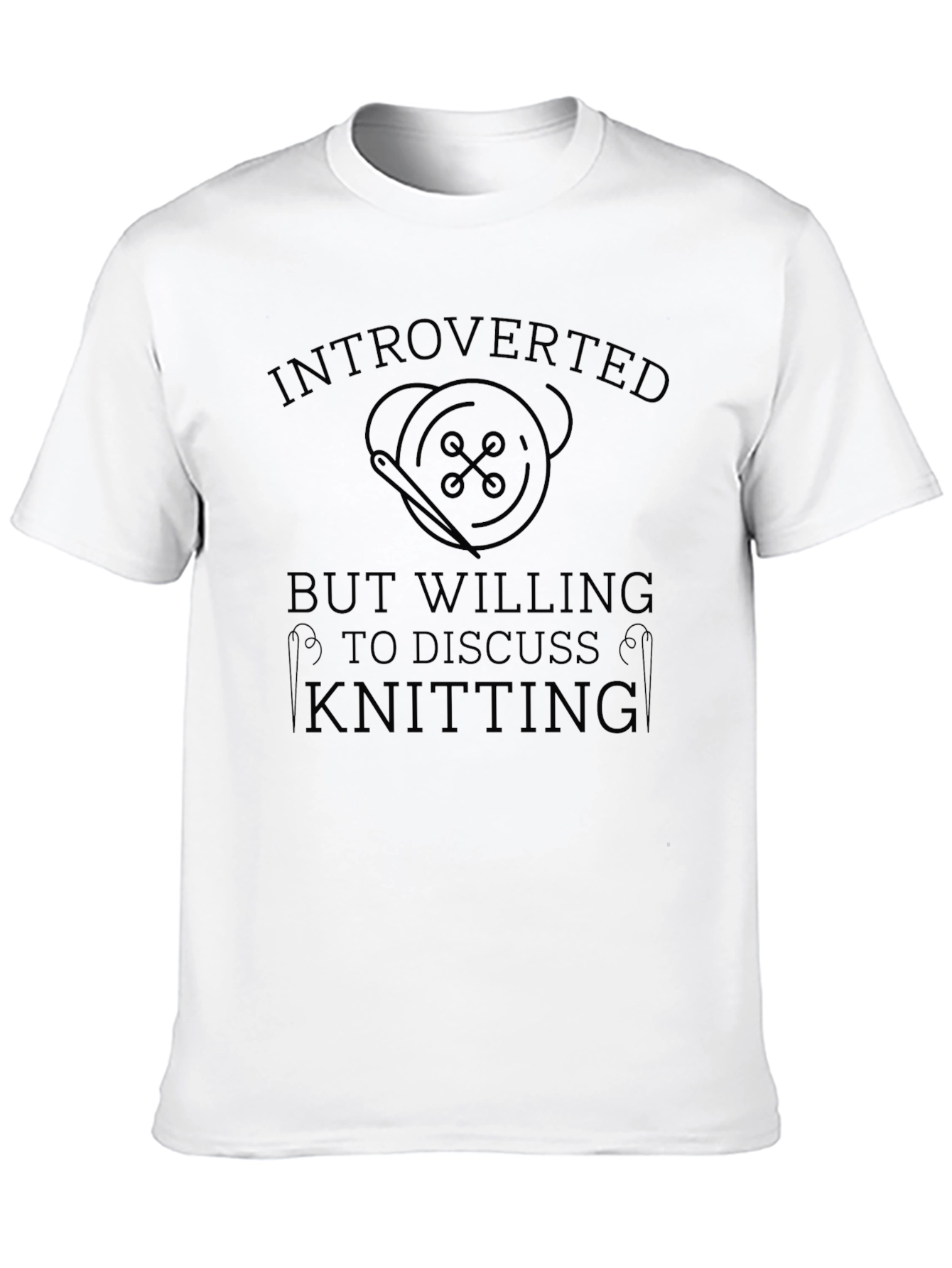 Introverted Knitting T-Shirt - Soft Cotton Tee