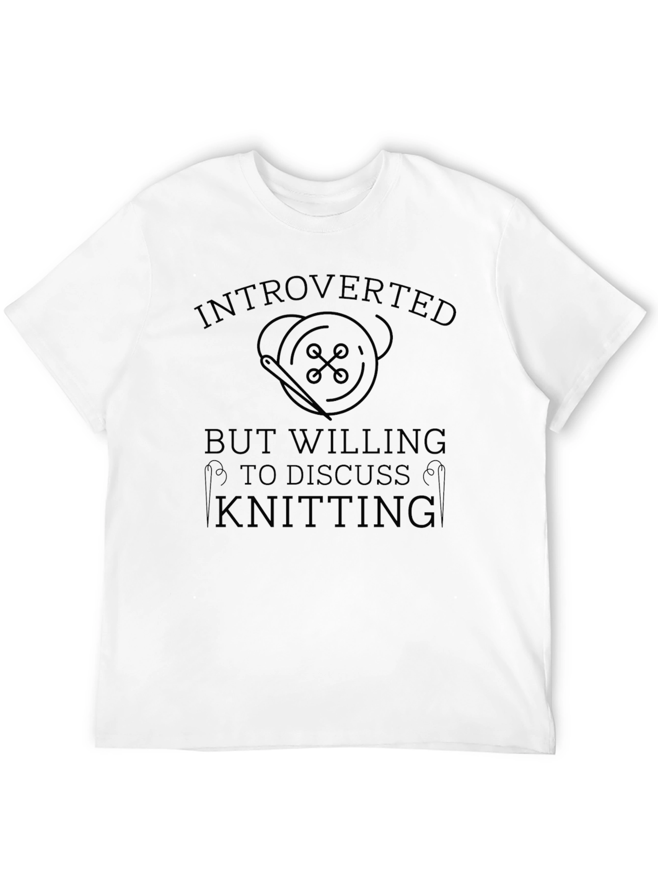 Introverted Knitting T-Shirt - Soft Cotton Tee