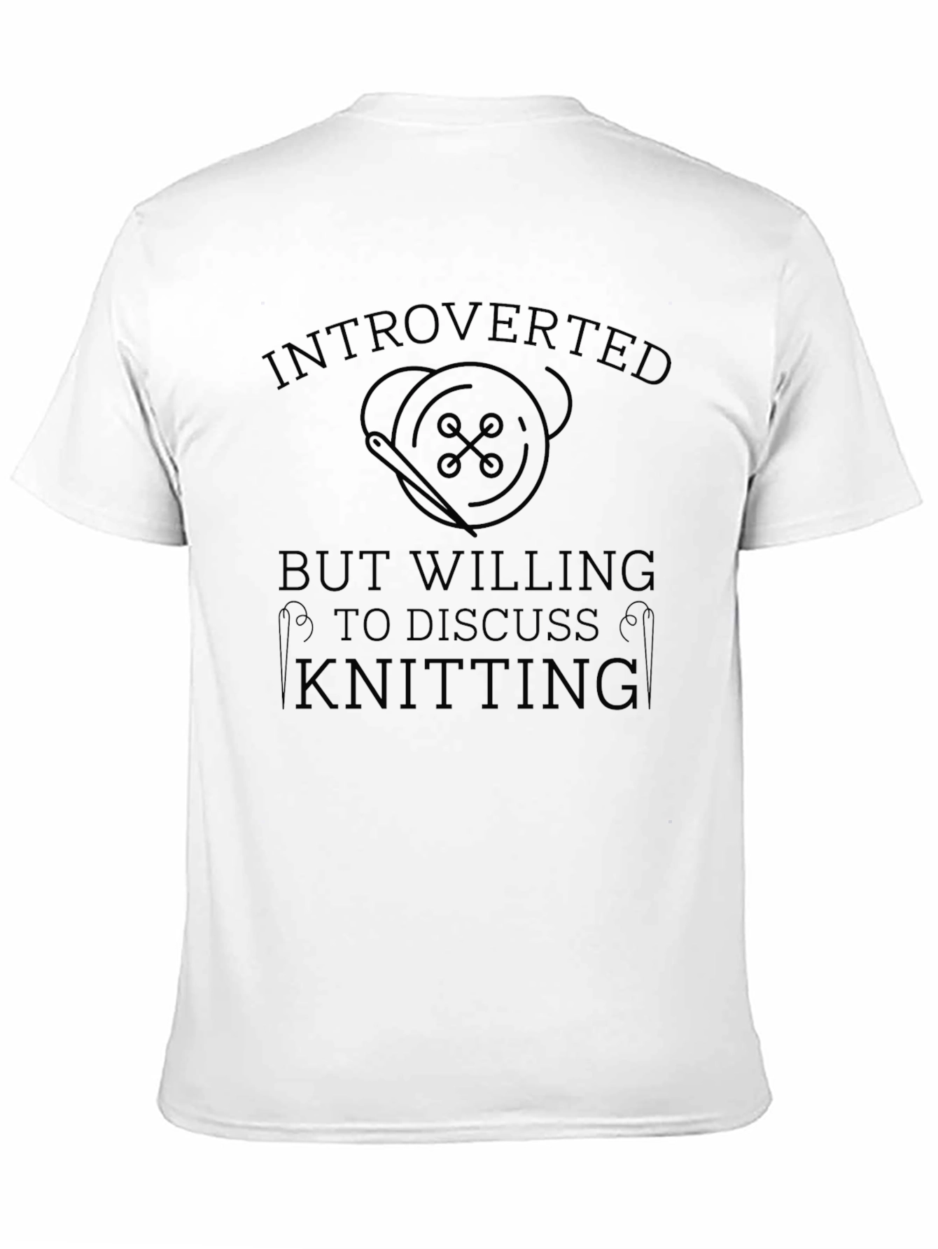 Introverted Knitting T-Shirt - Soft Cotton Tee
