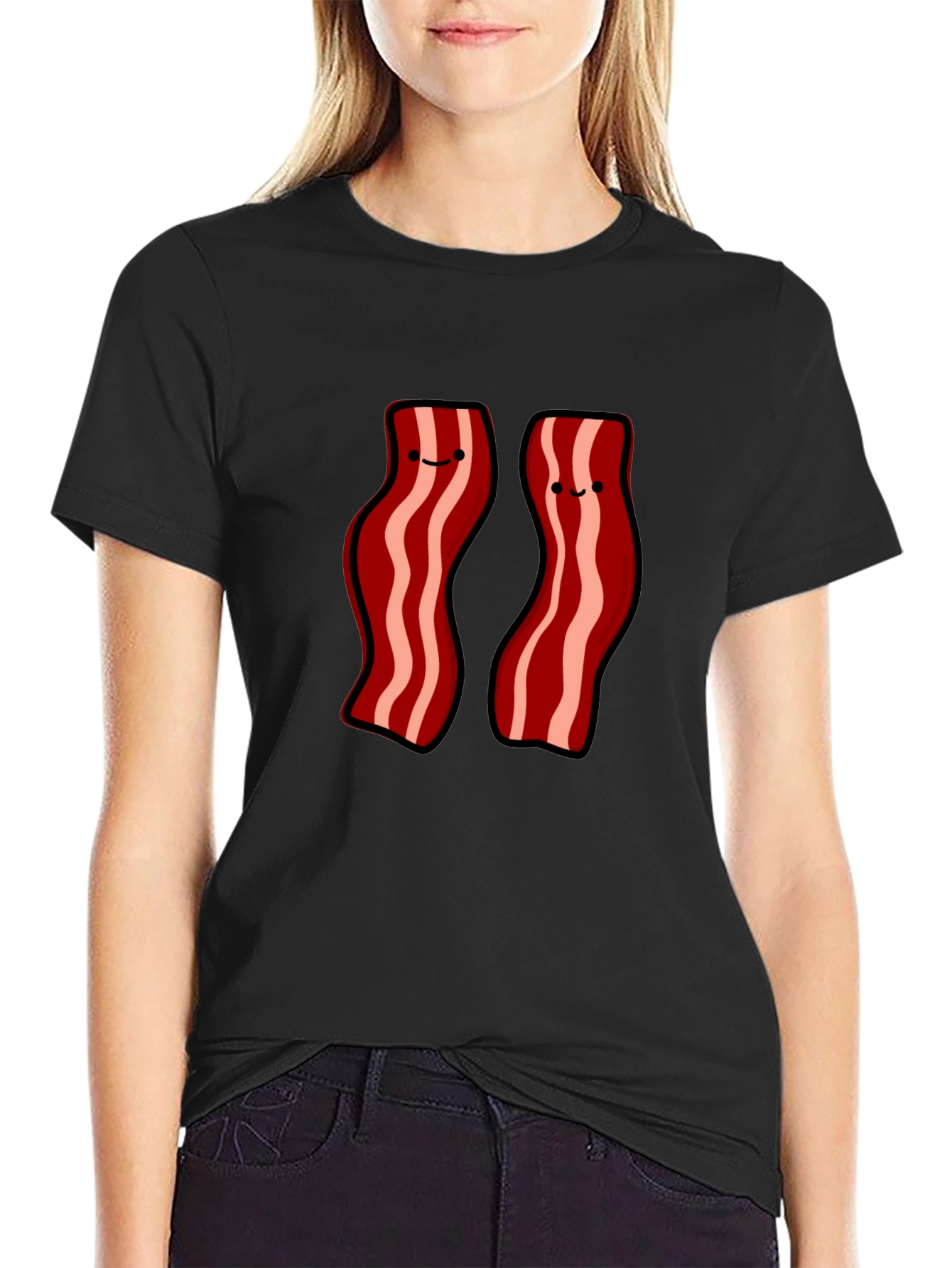 Bacon Buddies Black T-Shirt