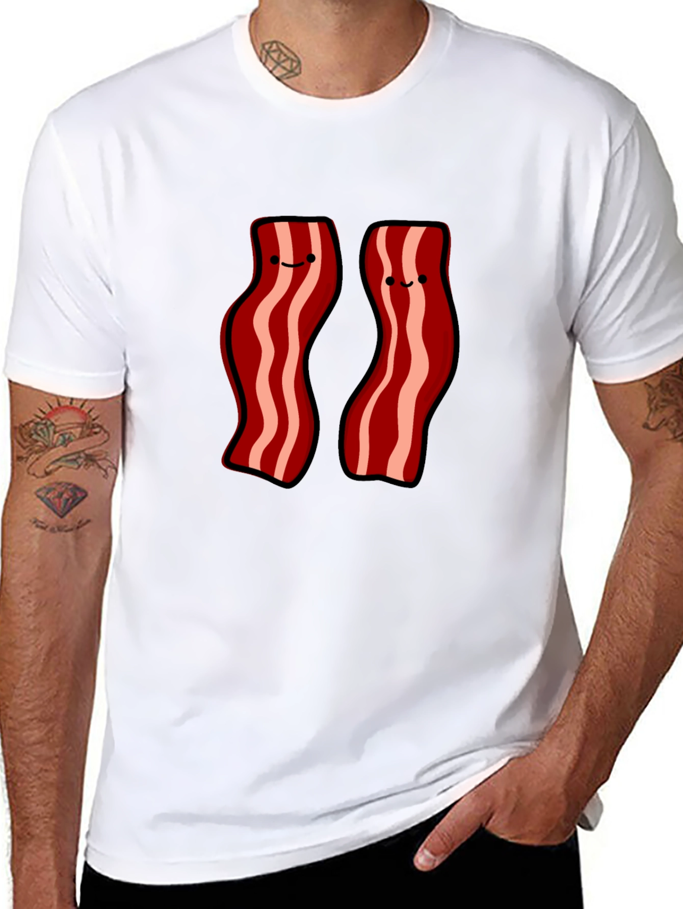 Bacon Buddies Black T-Shirt