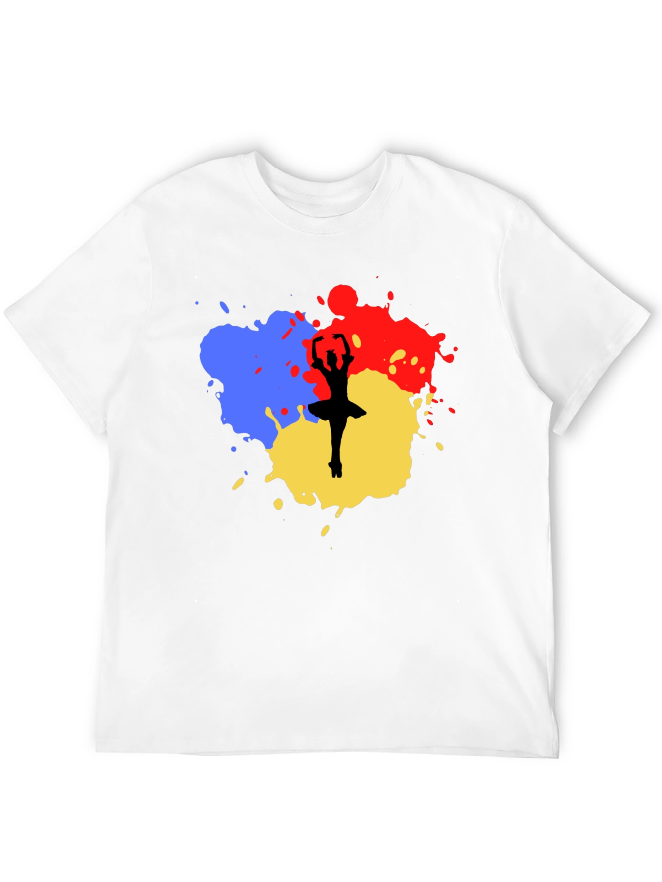 Ballerina Paint Splatter Graphic Tee