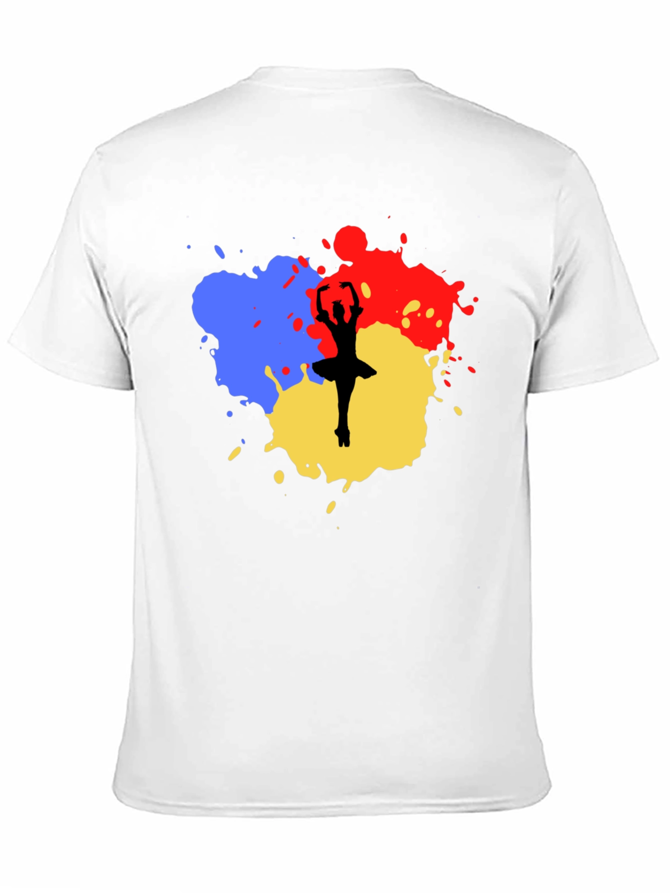 Ballerina Paint Splatter Graphic Tee