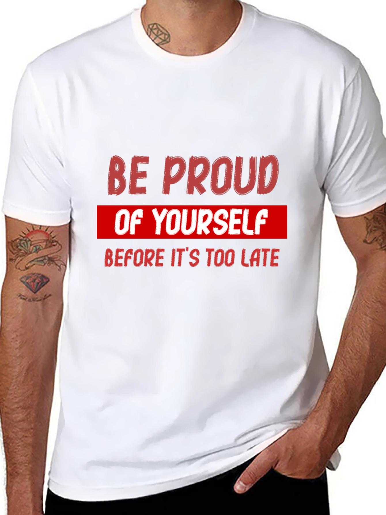 Be Proud Graphic Tee - Motivational Short Sleeve