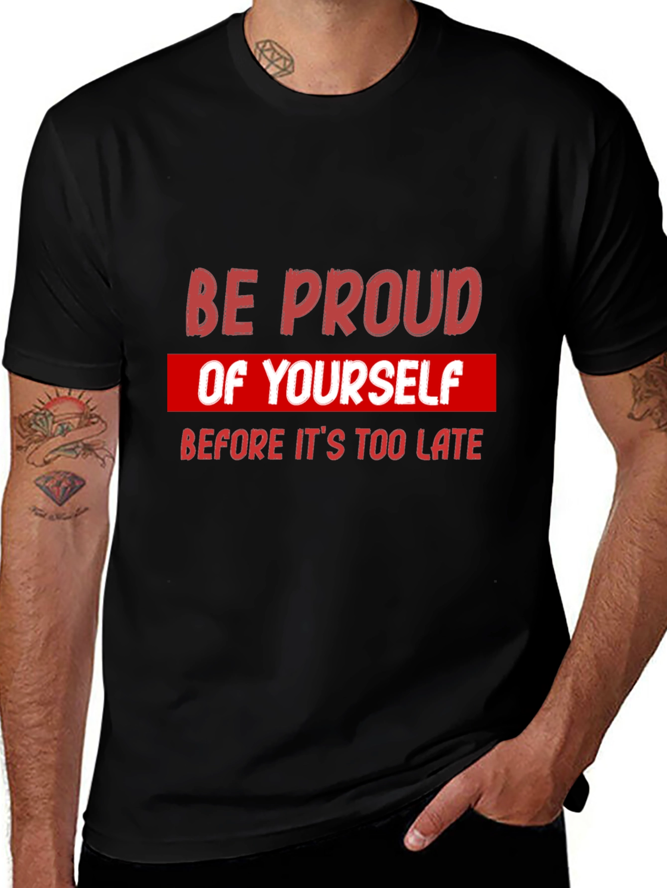 Be Proud Graphic Tee - Motivational Short Sleeve
